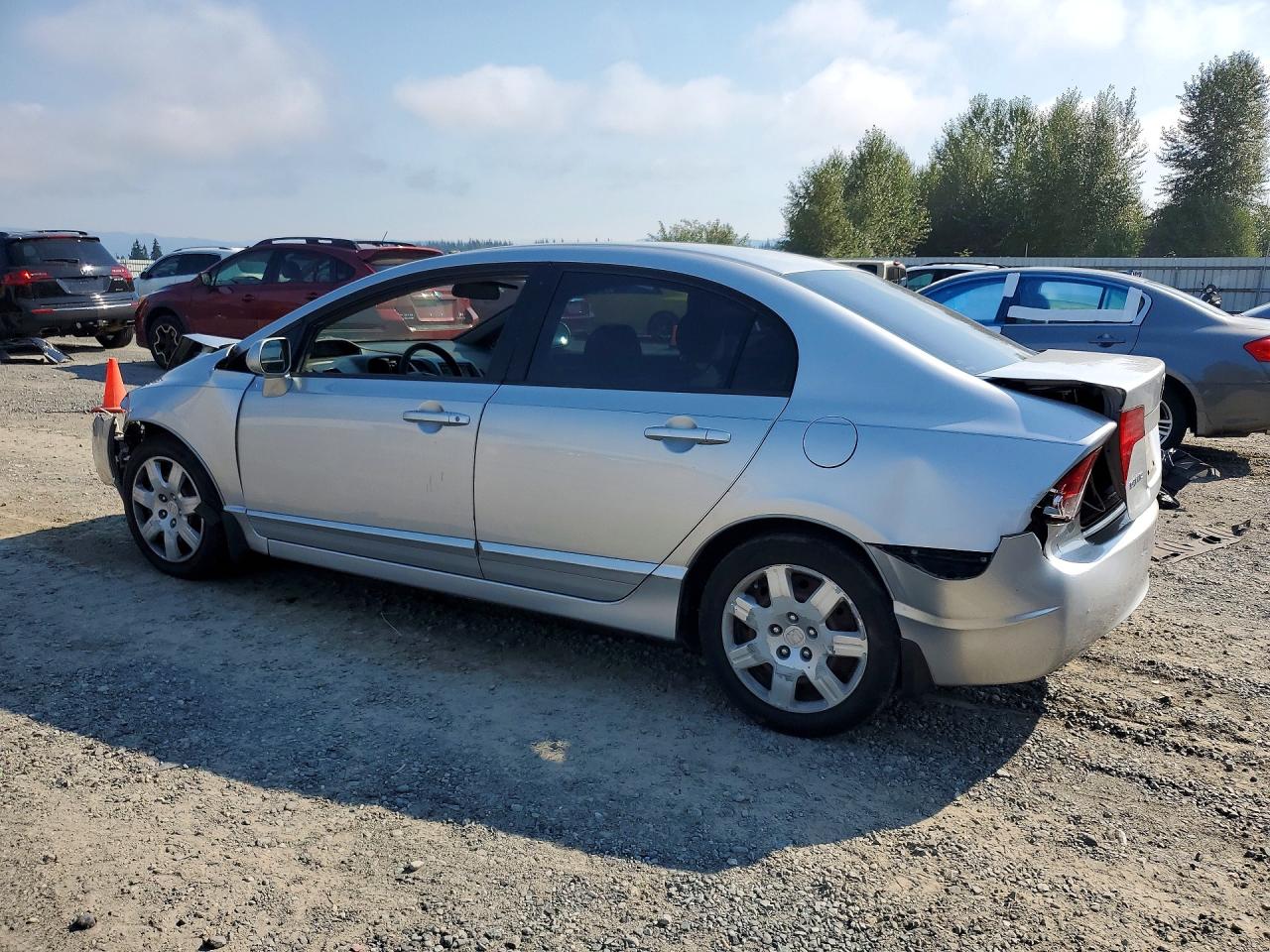 2008 Honda Civic Lx Silver vin: 2HGFA16588H347035