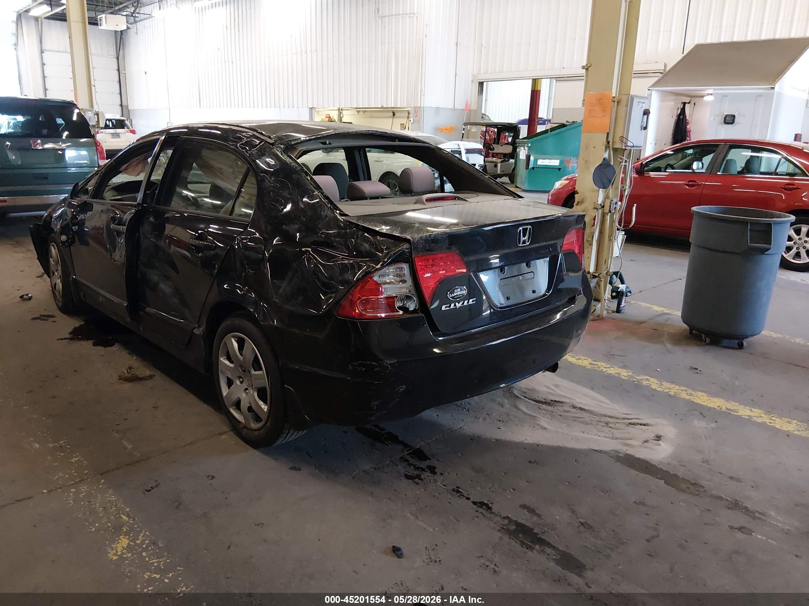 2008 Honda Civic Lx Black vin: 2HGFA16588H348010