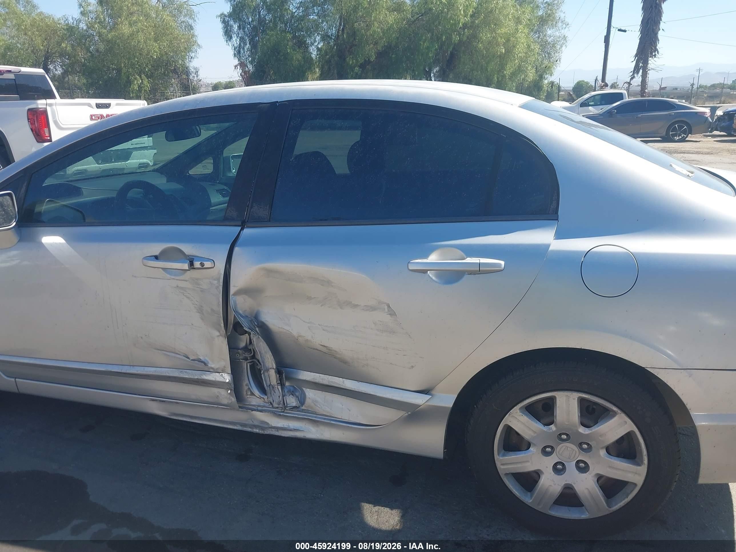 2008 Honda Civic Lx Silver vin: 2HGFA16588H348461