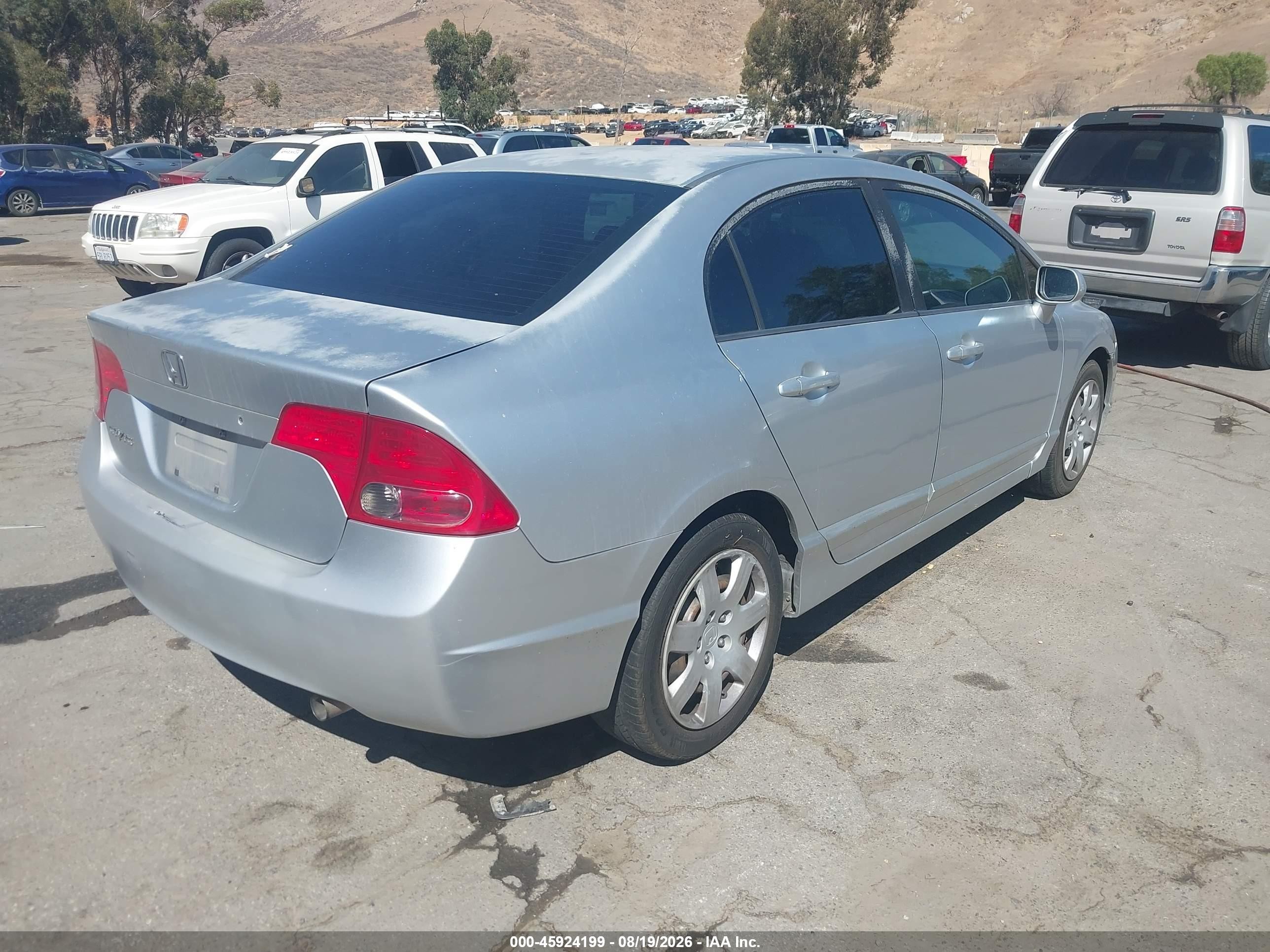 2008 Honda Civic Lx Silver vin: 2HGFA16588H348461
