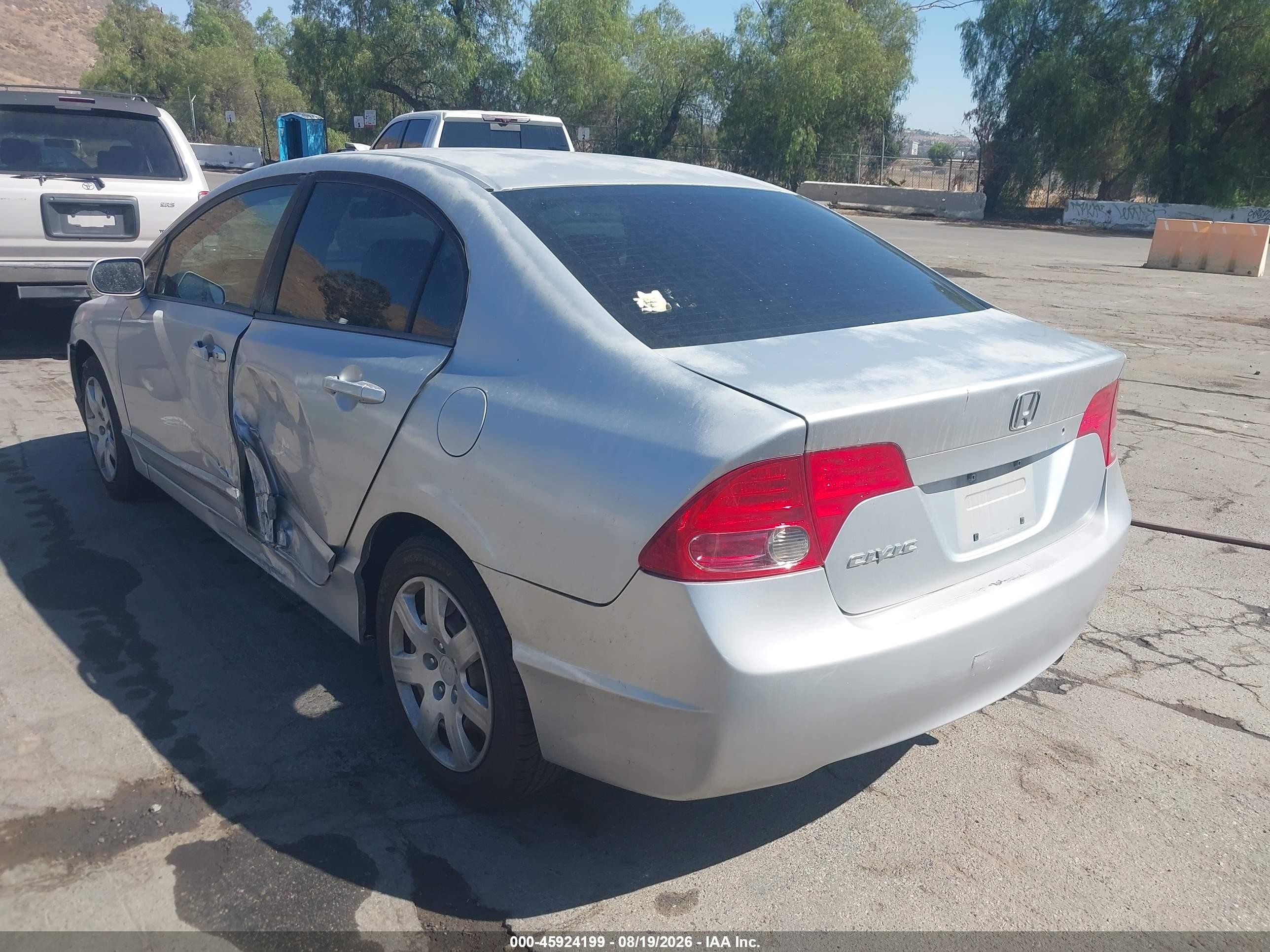 2008 Honda Civic Lx Silver vin: 2HGFA16588H348461