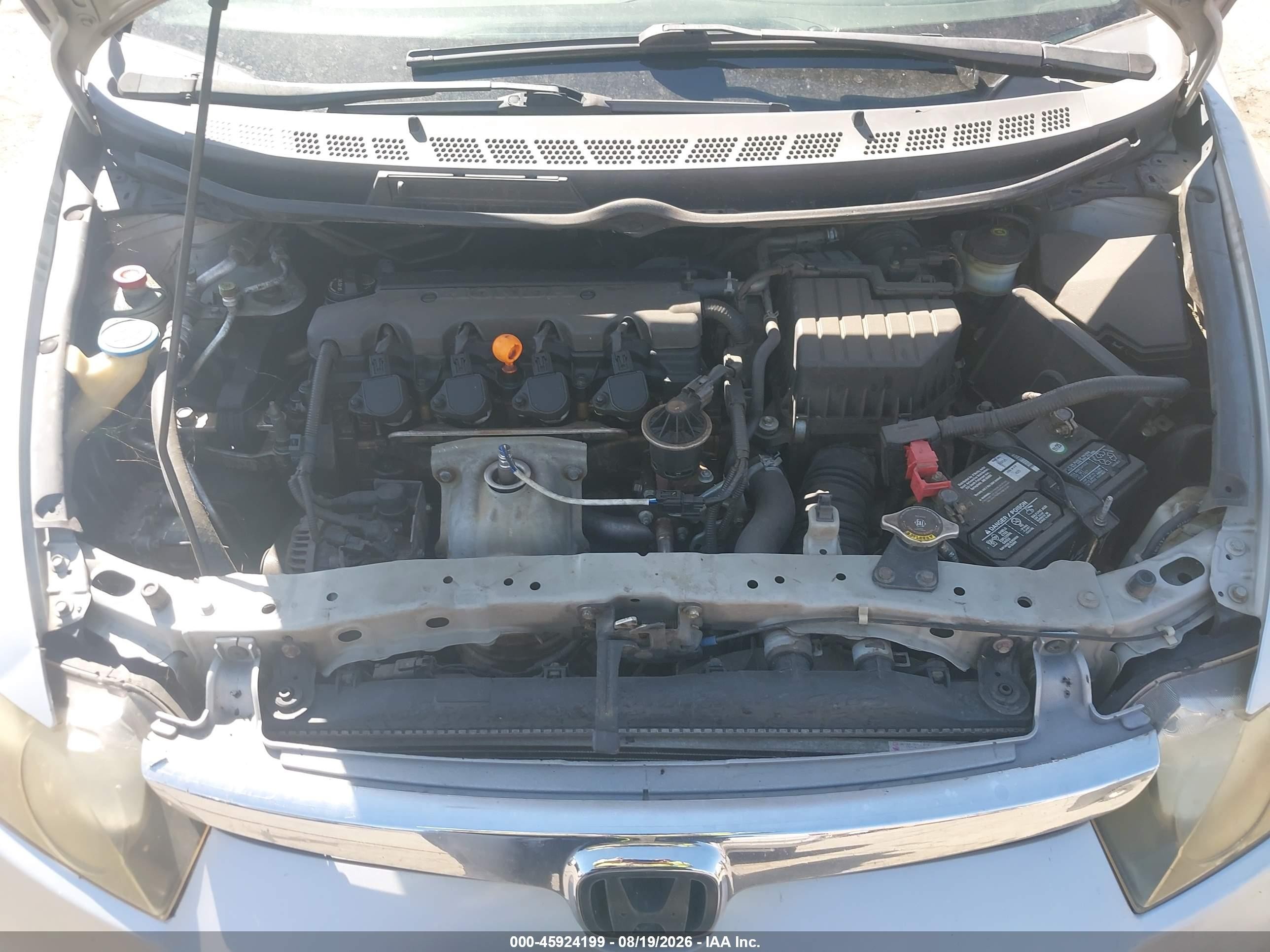 2008 Honda Civic Lx Silver vin: 2HGFA16588H348461