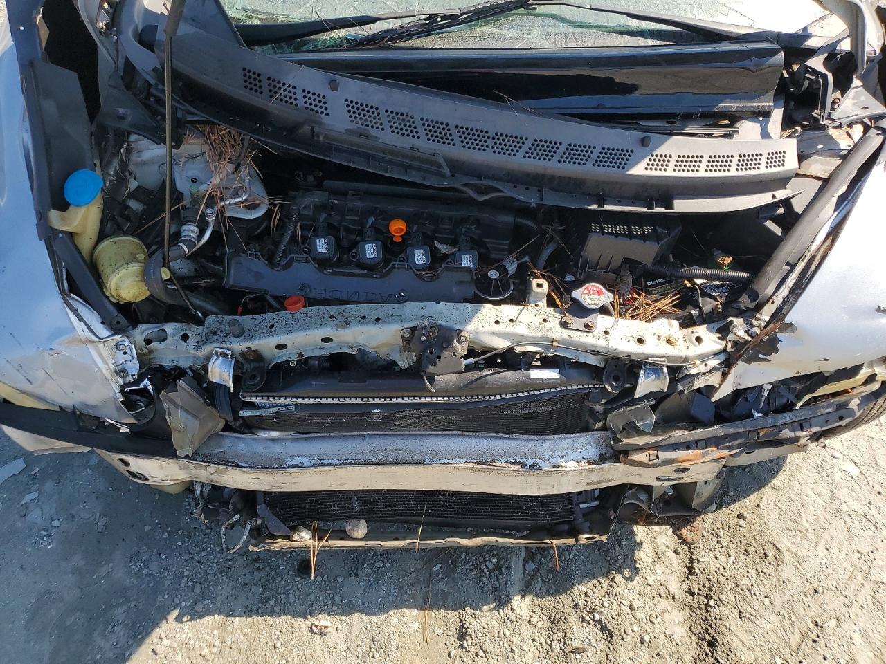 2008 Honda Civic Lx Silver vin: 2HGFA16588H350436
