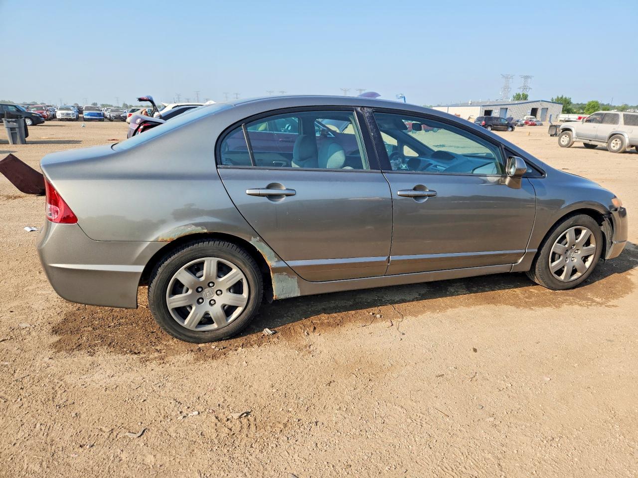 2008 Honda Civic Lx Gray vin: 2HGFA16588H352946