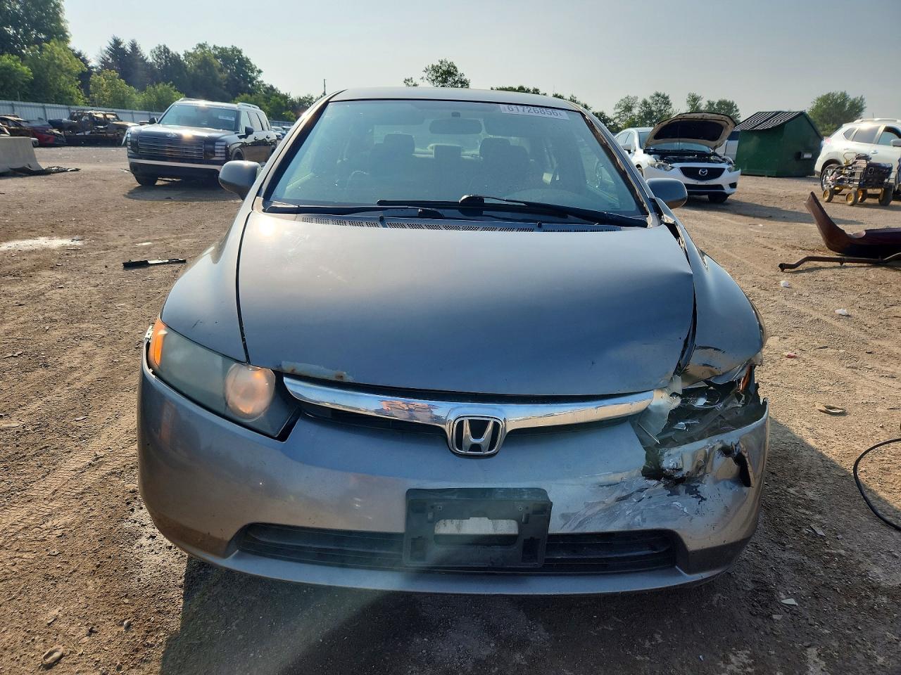 2008 Honda Civic Lx Gray vin: 2HGFA16588H352946