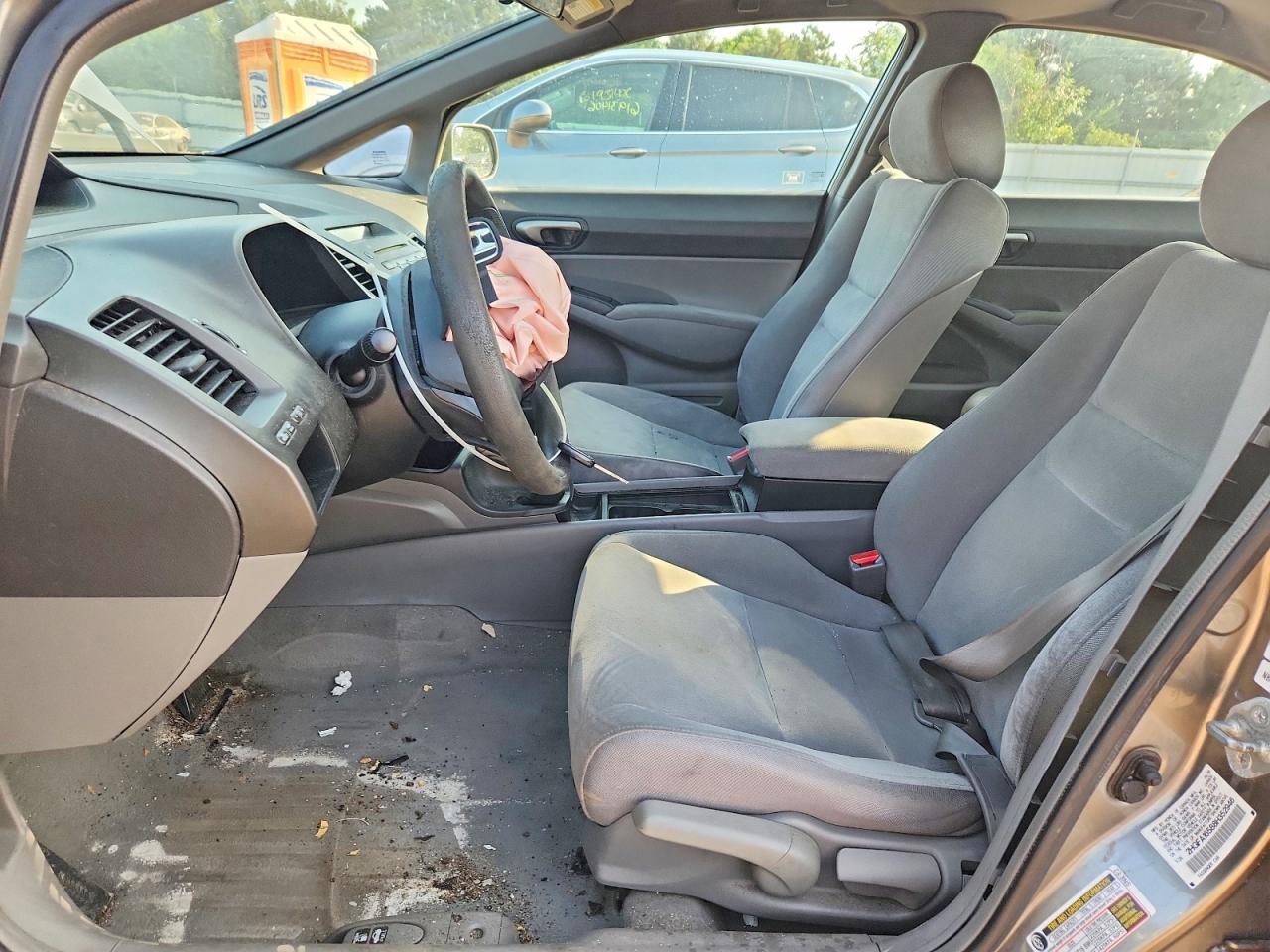 2008 Honda Civic Lx Gray vin: 2HGFA16588H352946