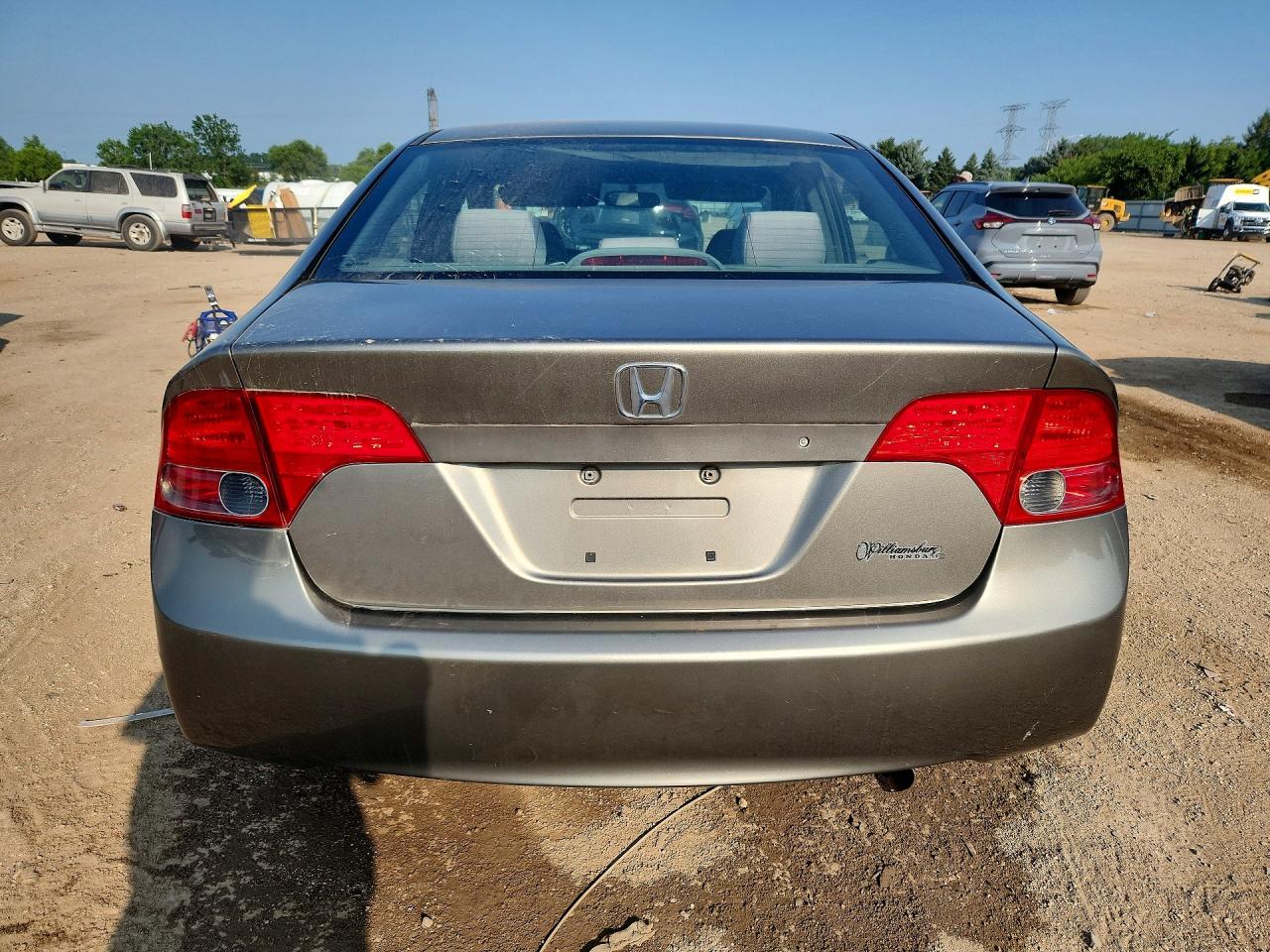 2008 Honda Civic Lx Gray vin: 2HGFA16588H352946