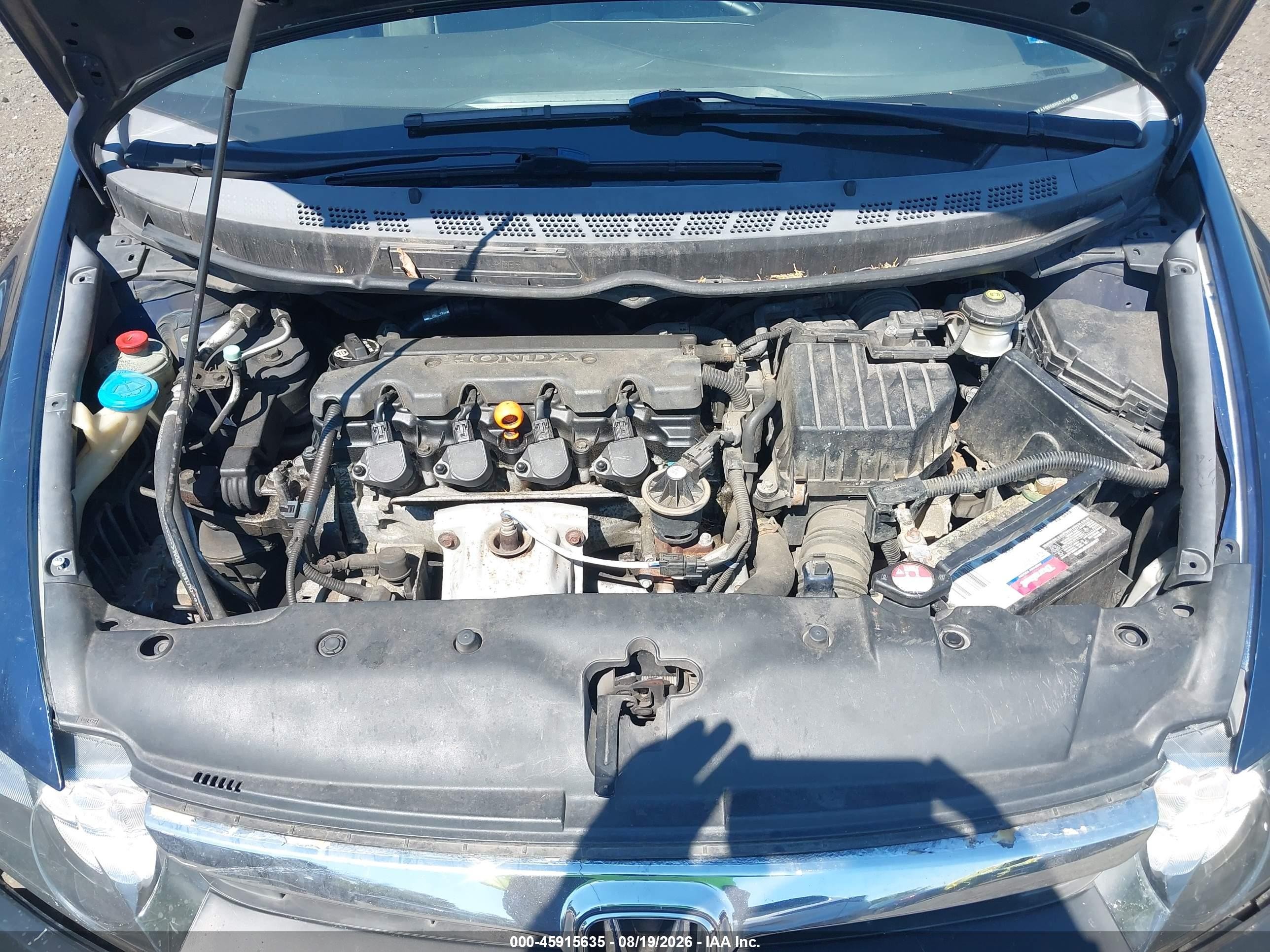 2008 Honda Civic Lx Blue vin: 2HGFA16588H501596
