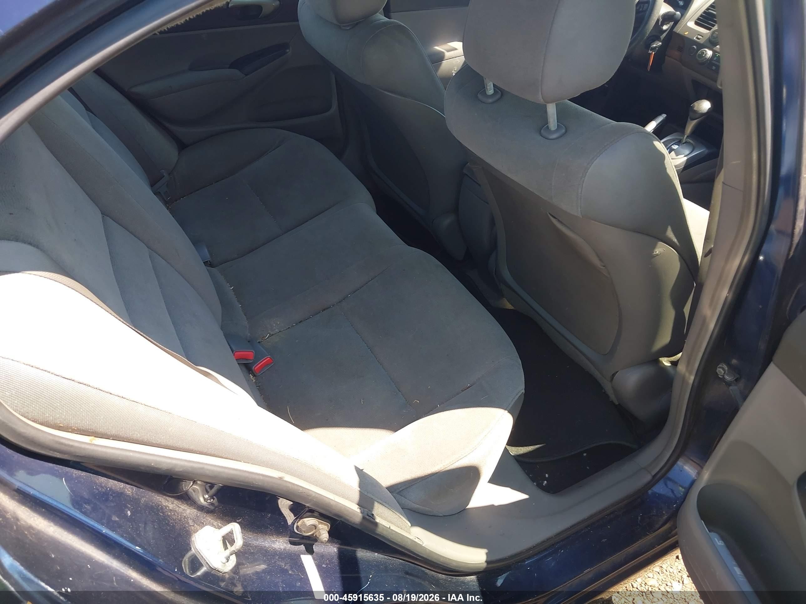 2008 Honda Civic Lx Blue vin: 2HGFA16588H501596
