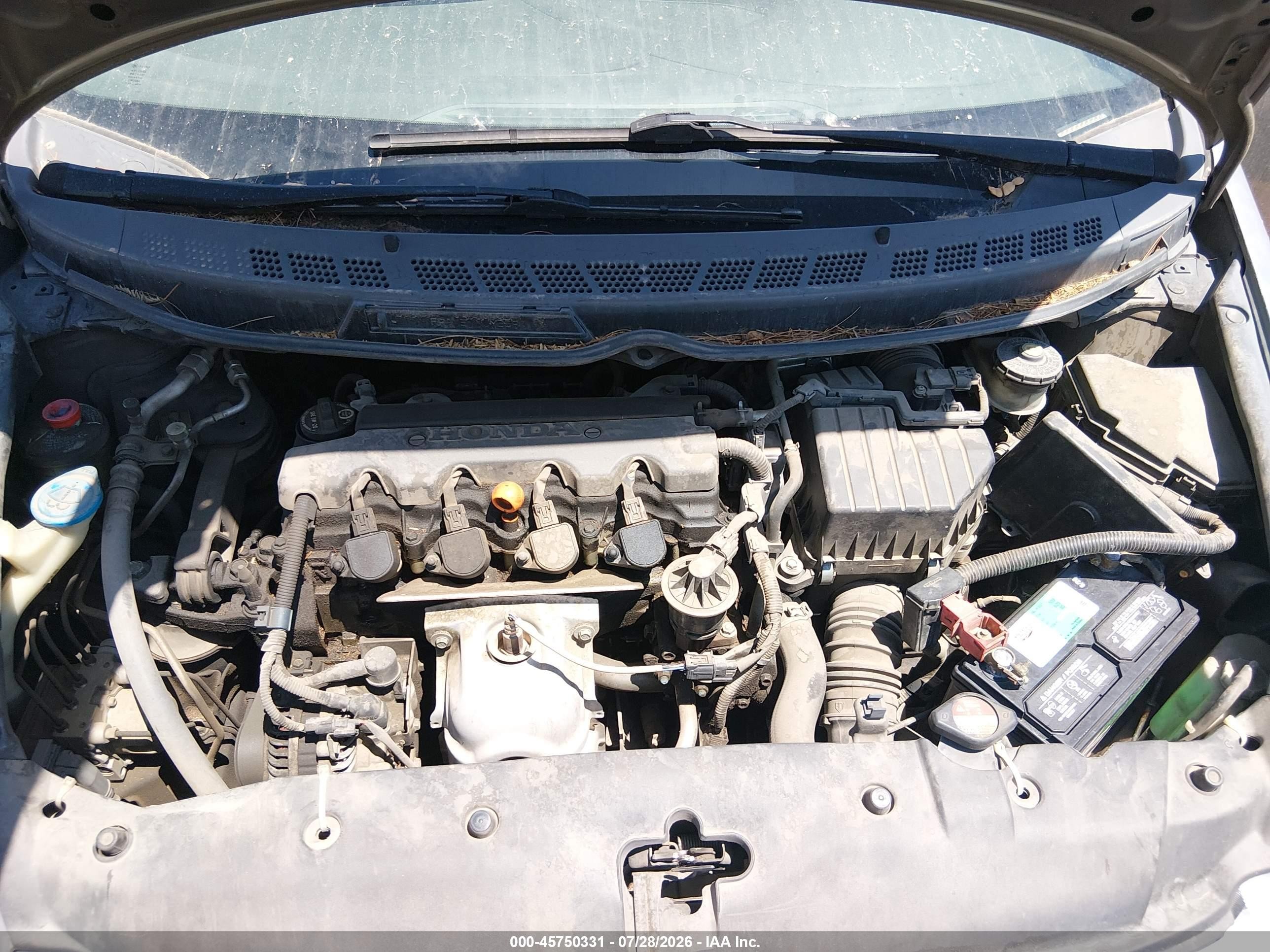 2008 Honda Civic Lx Gray vin: 2HGFA16588H527258