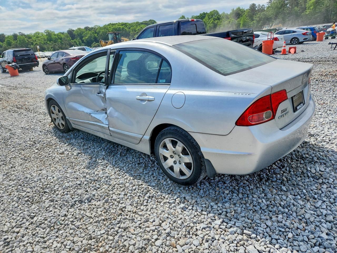 2008 Honda Civic Lx Silver vin: 2HGFA16588H527468