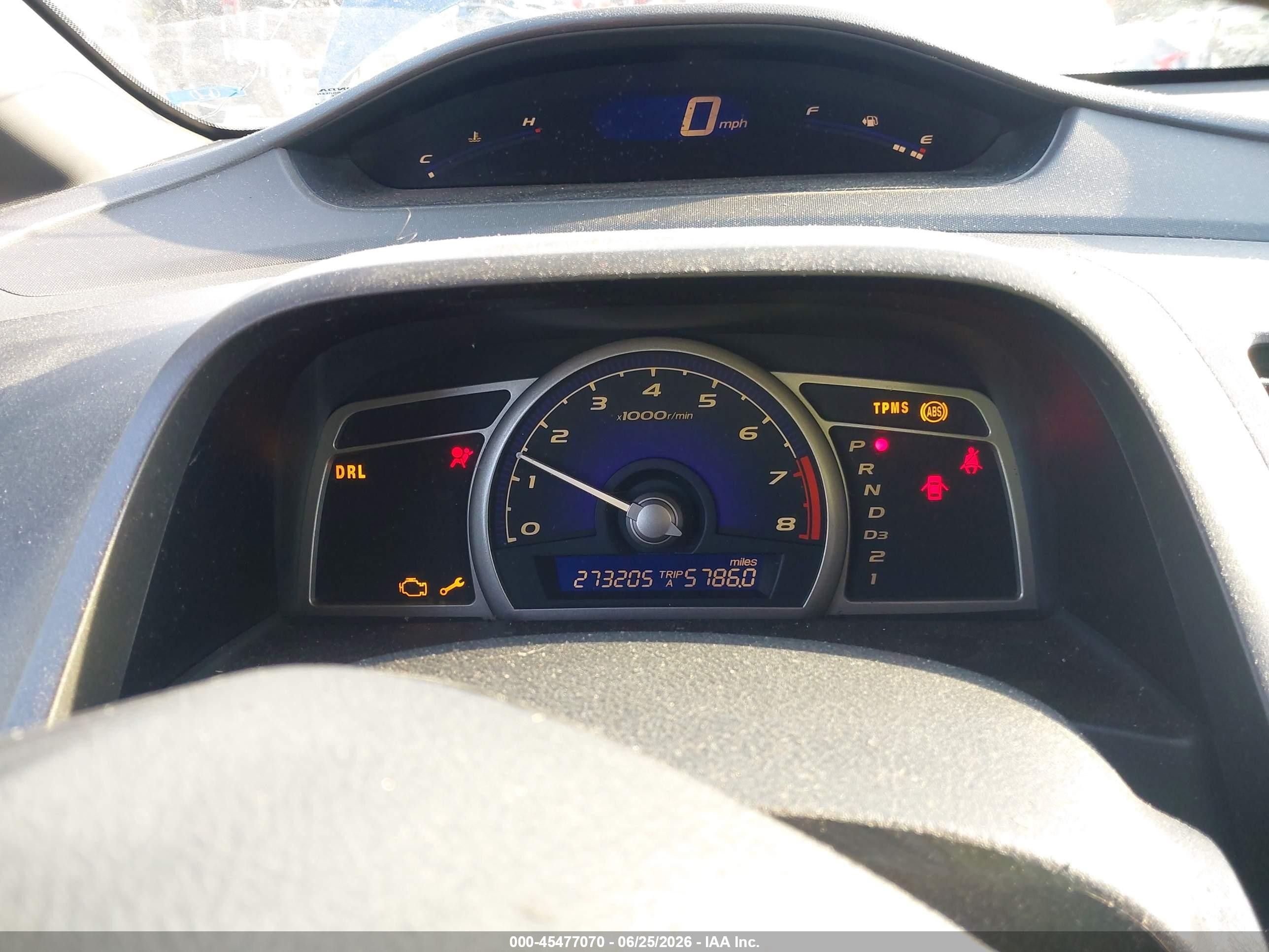 2008 Honda Civic Lx Blue vin: 2HGFA16588H535456