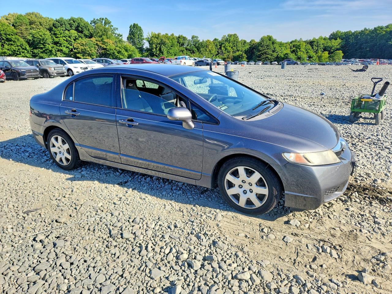 2009 Honda Civic Lx Gray vin: 2HGFA16589H301321