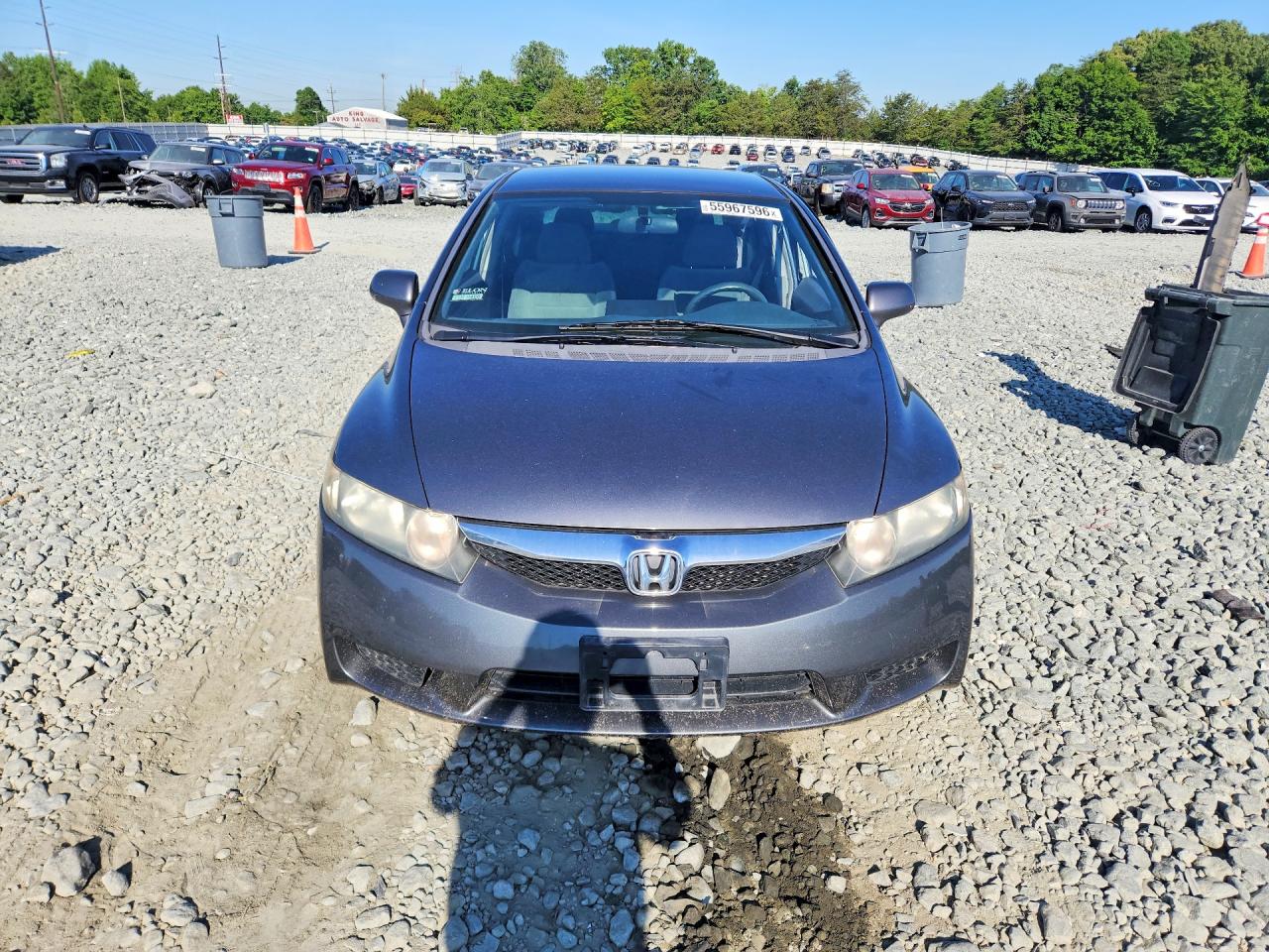 2009 Honda Civic Lx Gray vin: 2HGFA16589H301321