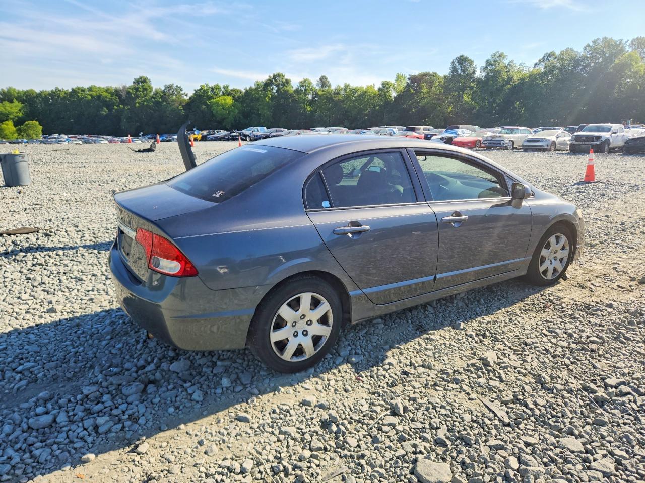 2009 Honda Civic Lx Gray vin: 2HGFA16589H301321