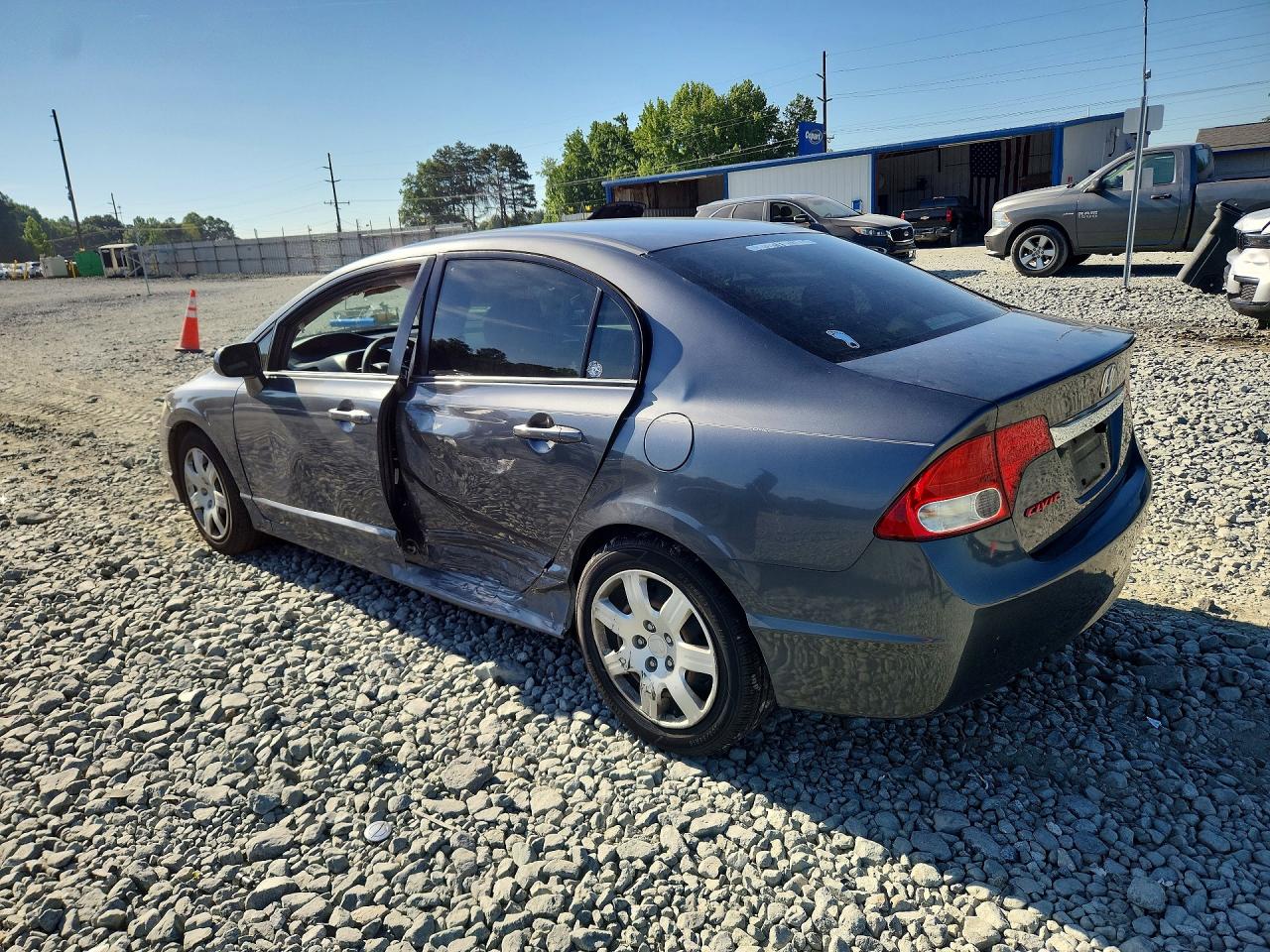 2009 Honda Civic Lx Gray vin: 2HGFA16589H301321