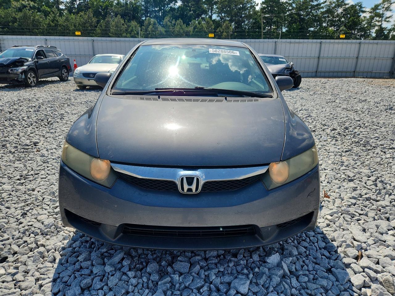 2009 Honda Civic Lx Серый vin: 2HGFA16589H310813
