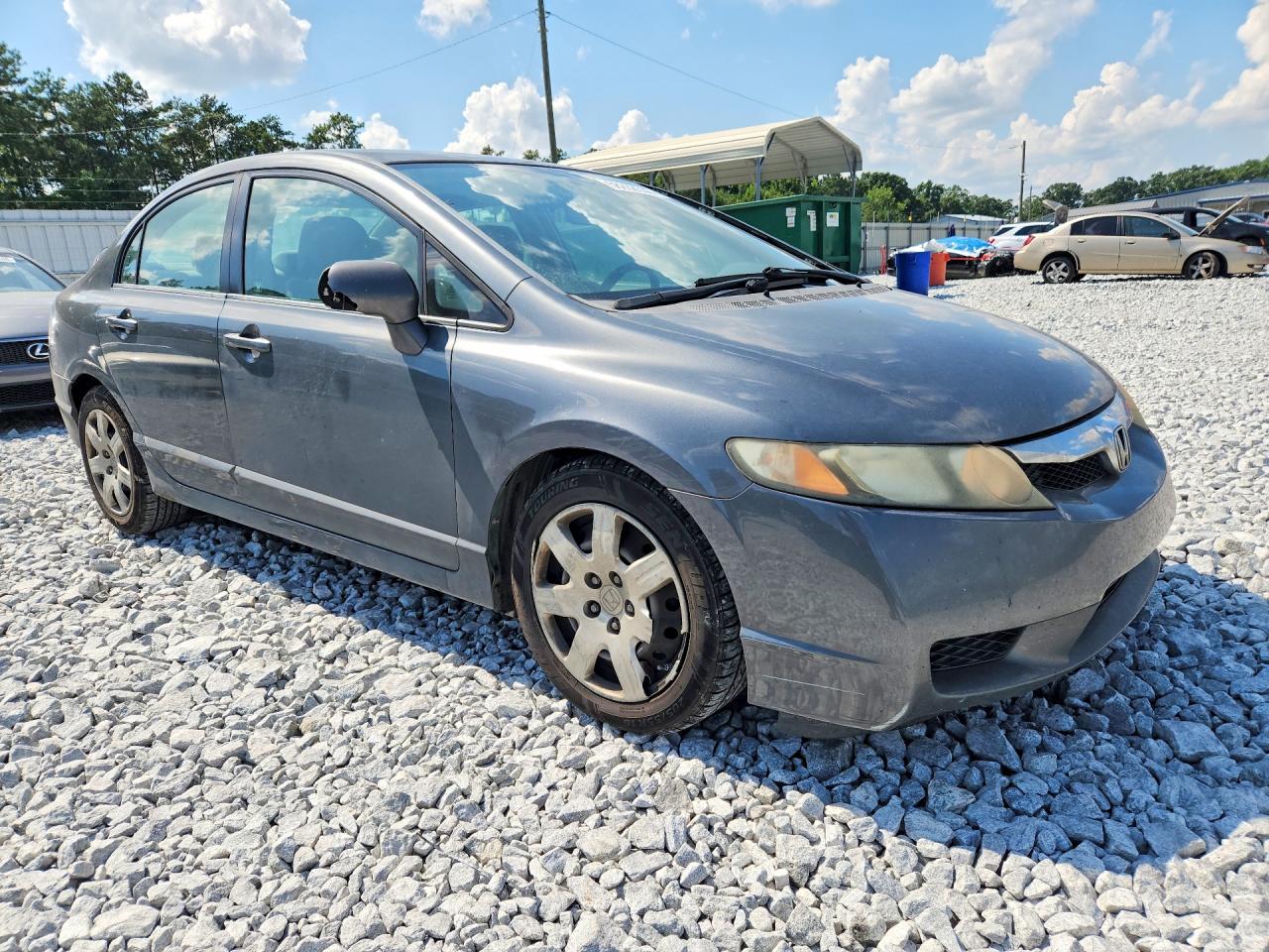 2009 Honda Civic Lx Серый vin: 2HGFA16589H310813