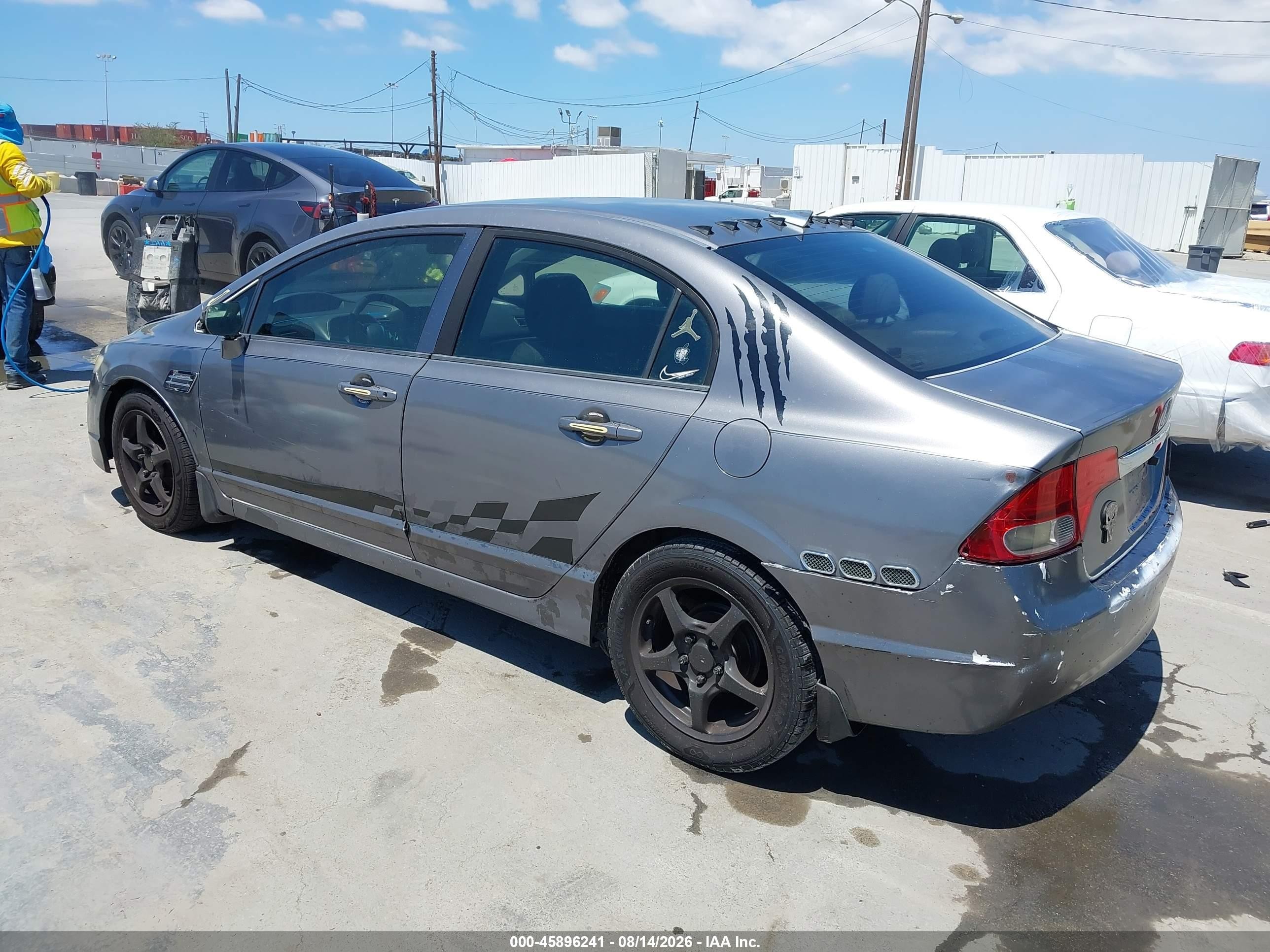 2009 Honda Civic Lx Gray vin: 2HGFA16589H322735