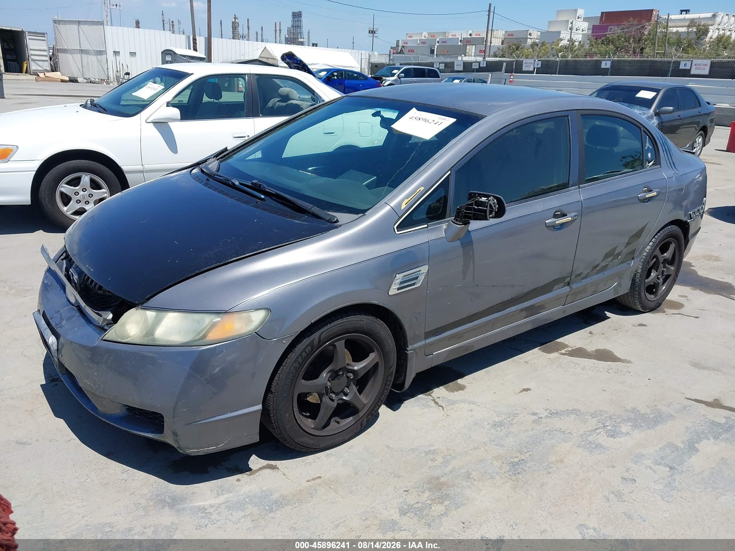 2009 Honda Civic Lx Gray vin: 2HGFA16589H322735