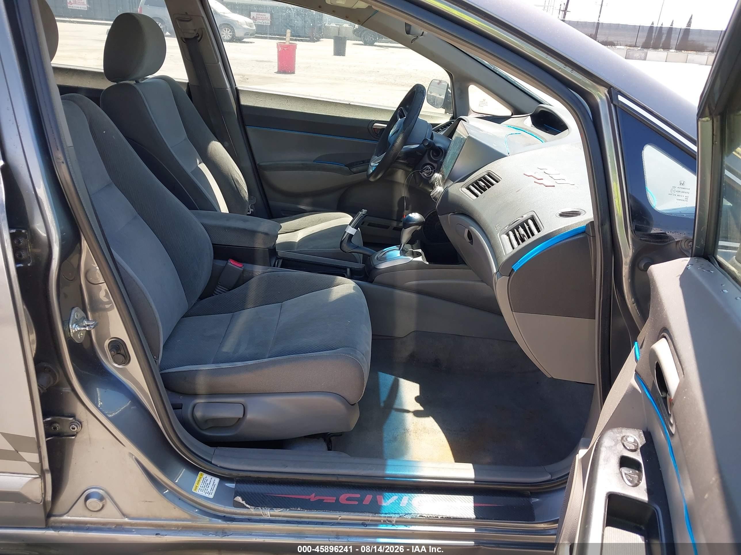 2009 Honda Civic Lx Gray vin: 2HGFA16589H322735