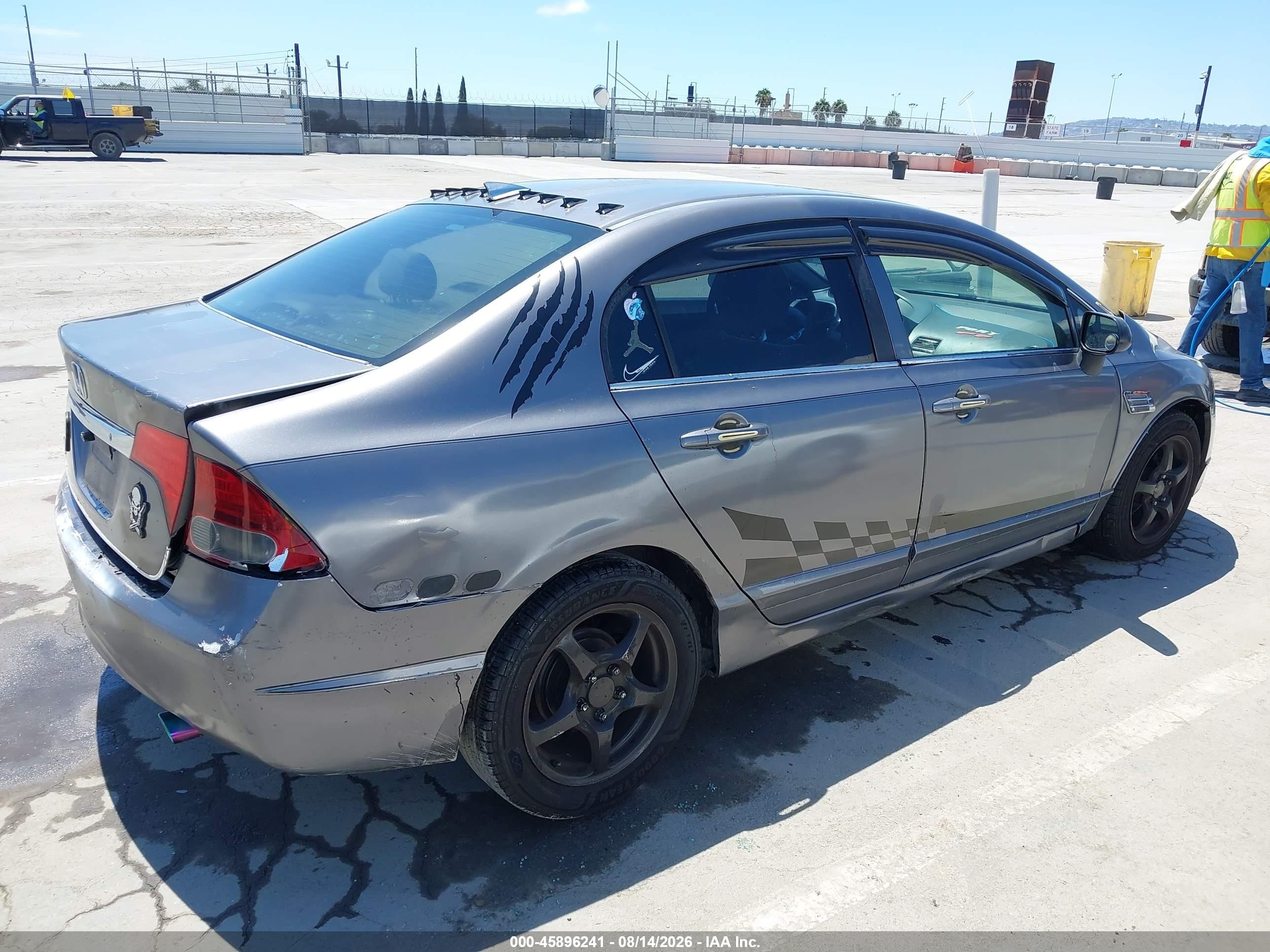 2009 Honda Civic Lx Gray vin: 2HGFA16589H322735