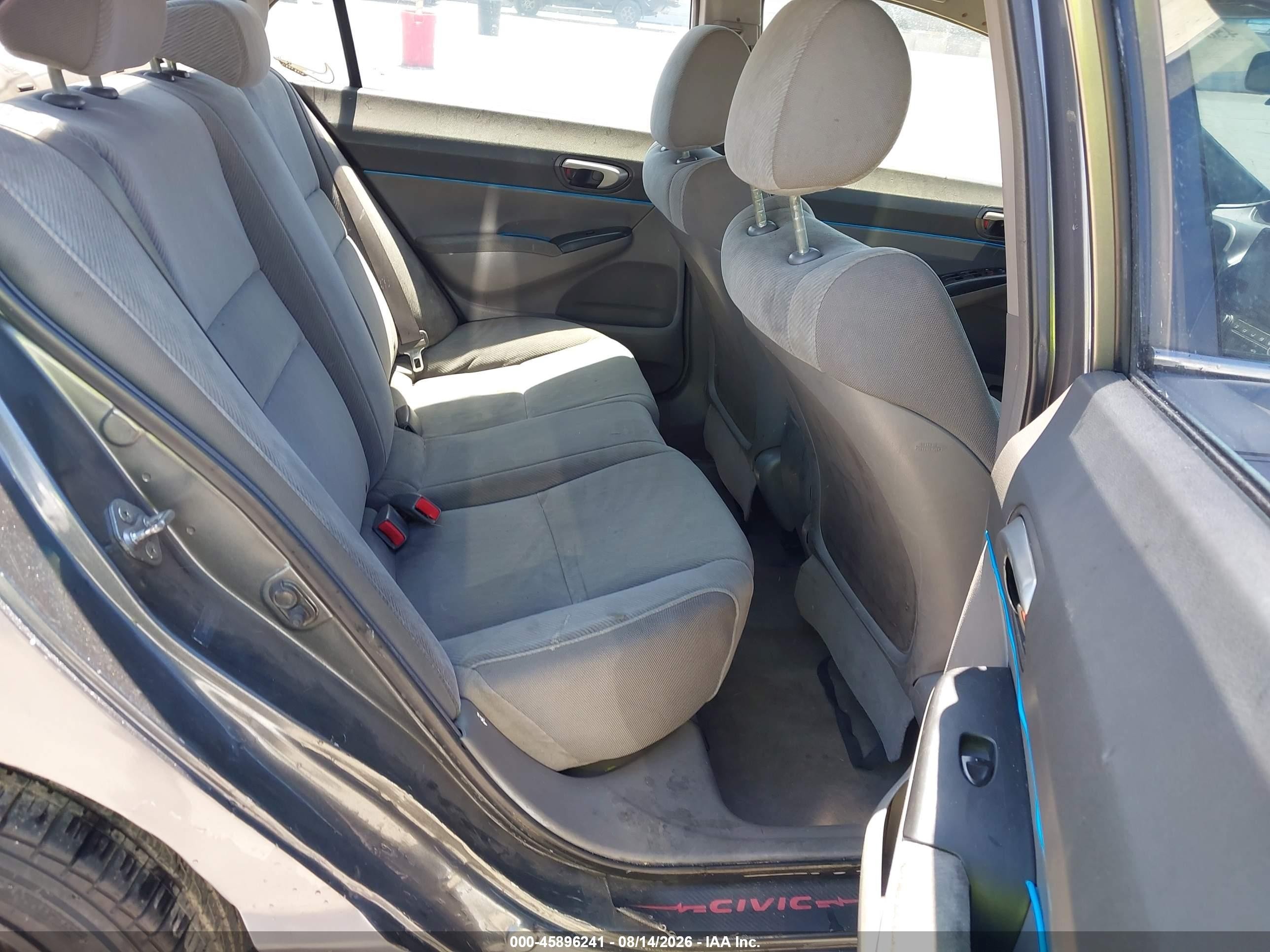 2009 Honda Civic Lx Gray vin: 2HGFA16589H322735