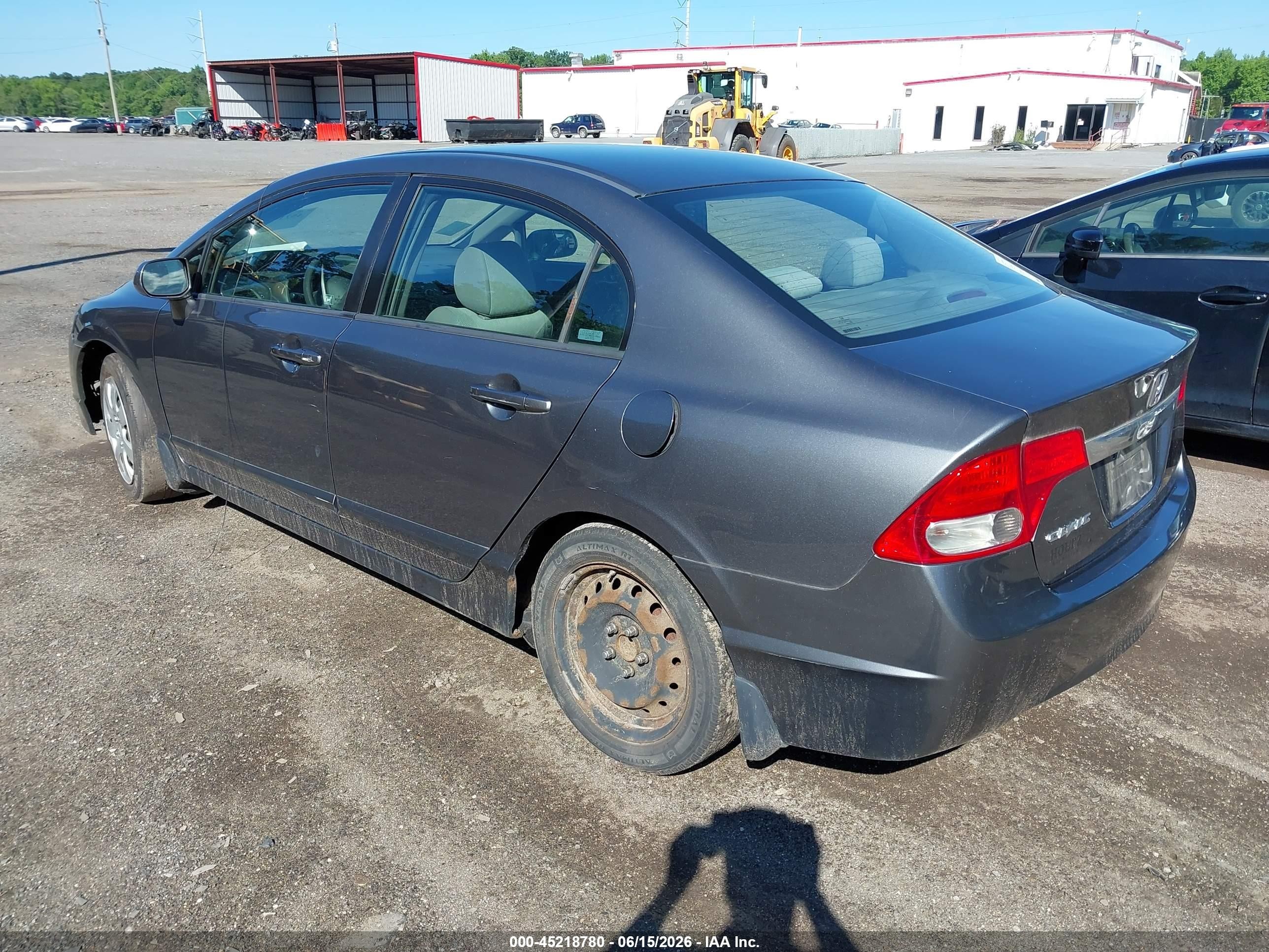 2009 Honda Civic Lx Gray vin: 2HGFA16589H364662