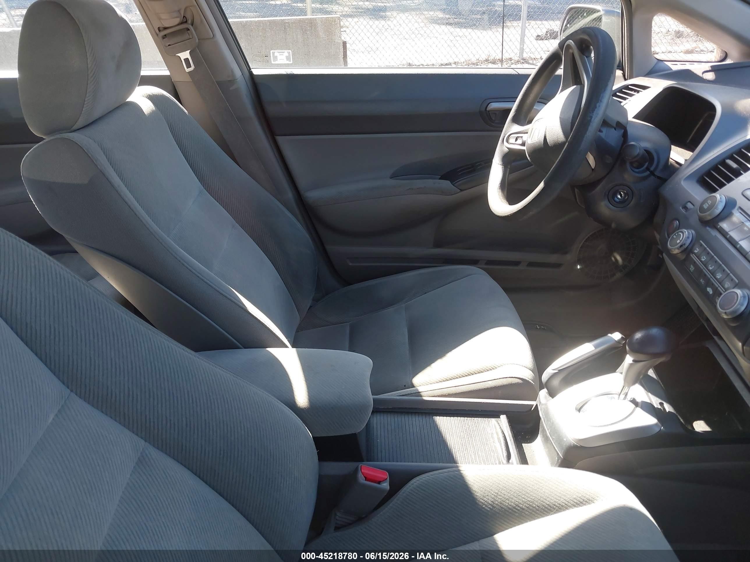 2009 Honda Civic Lx Gray vin: 2HGFA16589H364662