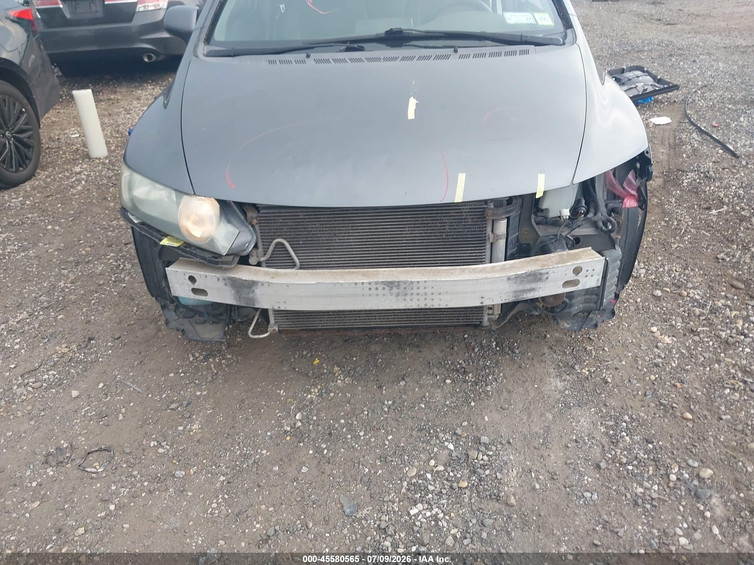 2009 Honda Civic Lx Gray vin: 2HGFA16589H367657