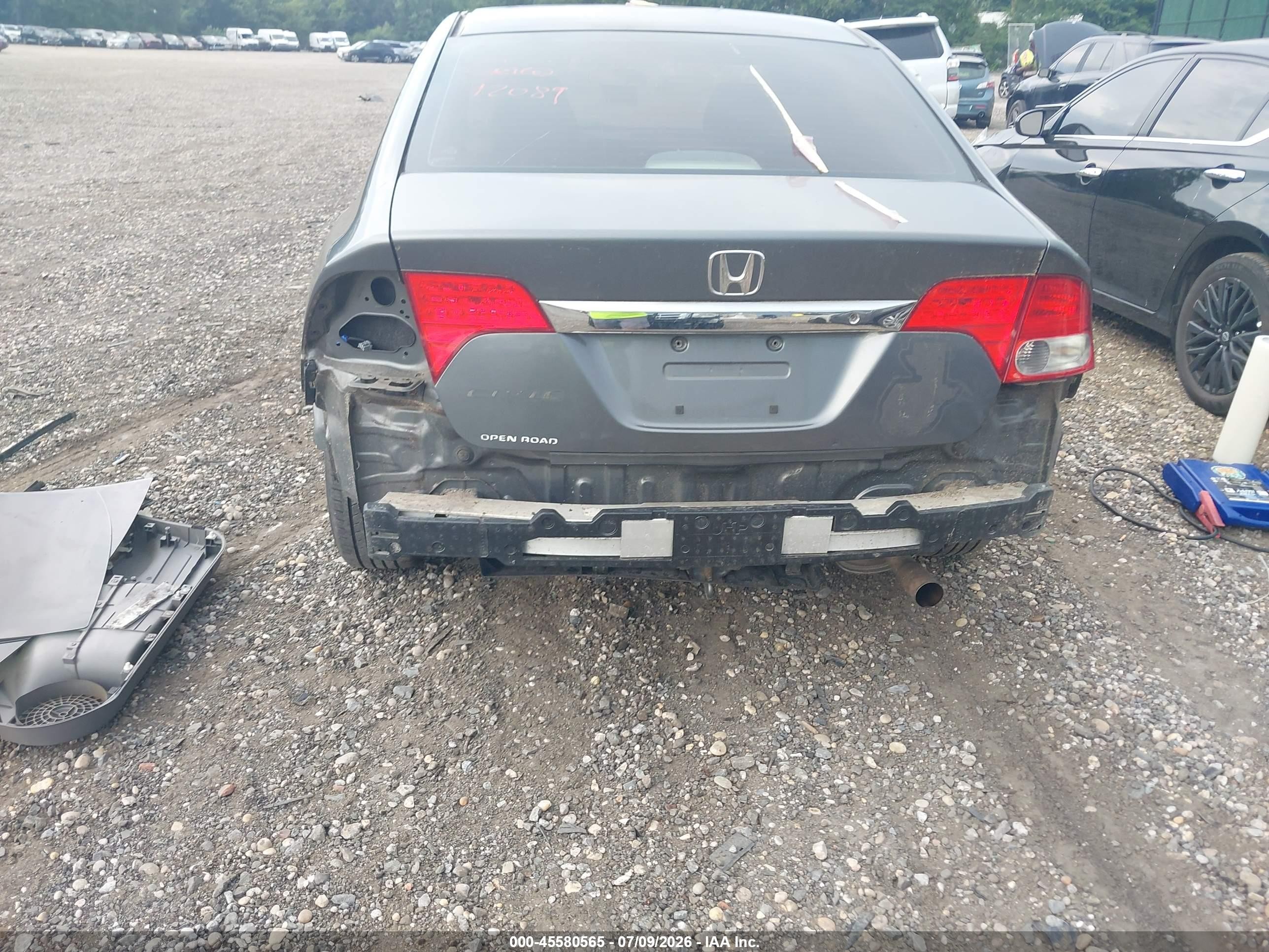 2009 Honda Civic Lx Gray vin: 2HGFA16589H367657