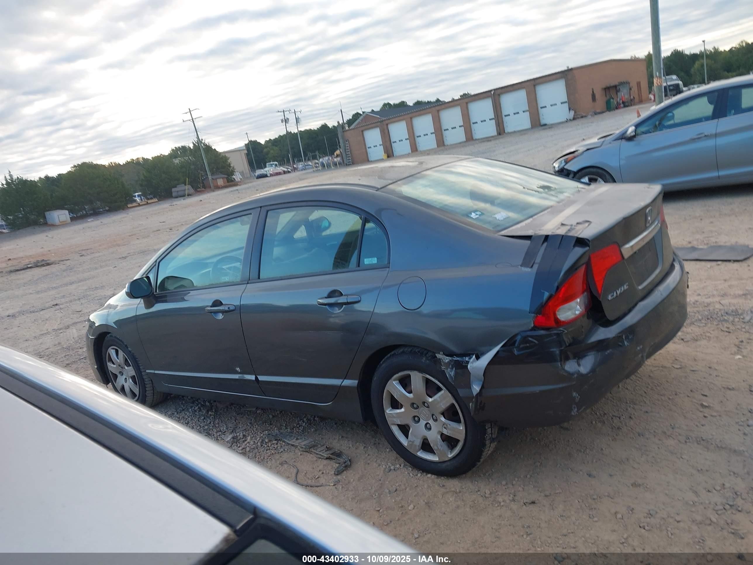 2009 Honda Civic Lx Gray vin: 2HGFA16589H526063