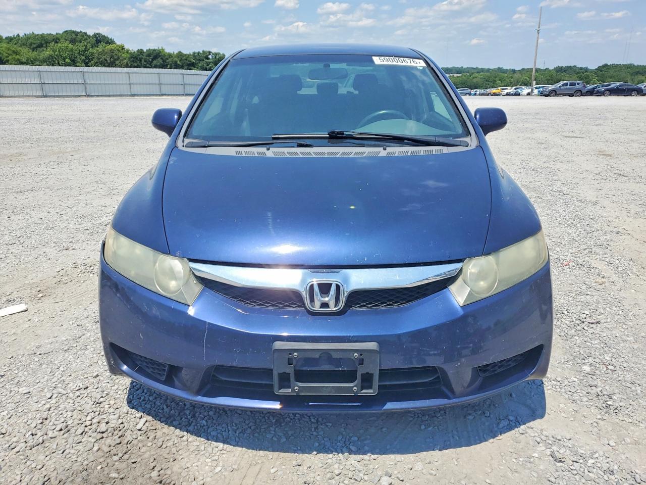 2009 Honda Civic Lx Blue vin: 2HGFA16589H533398