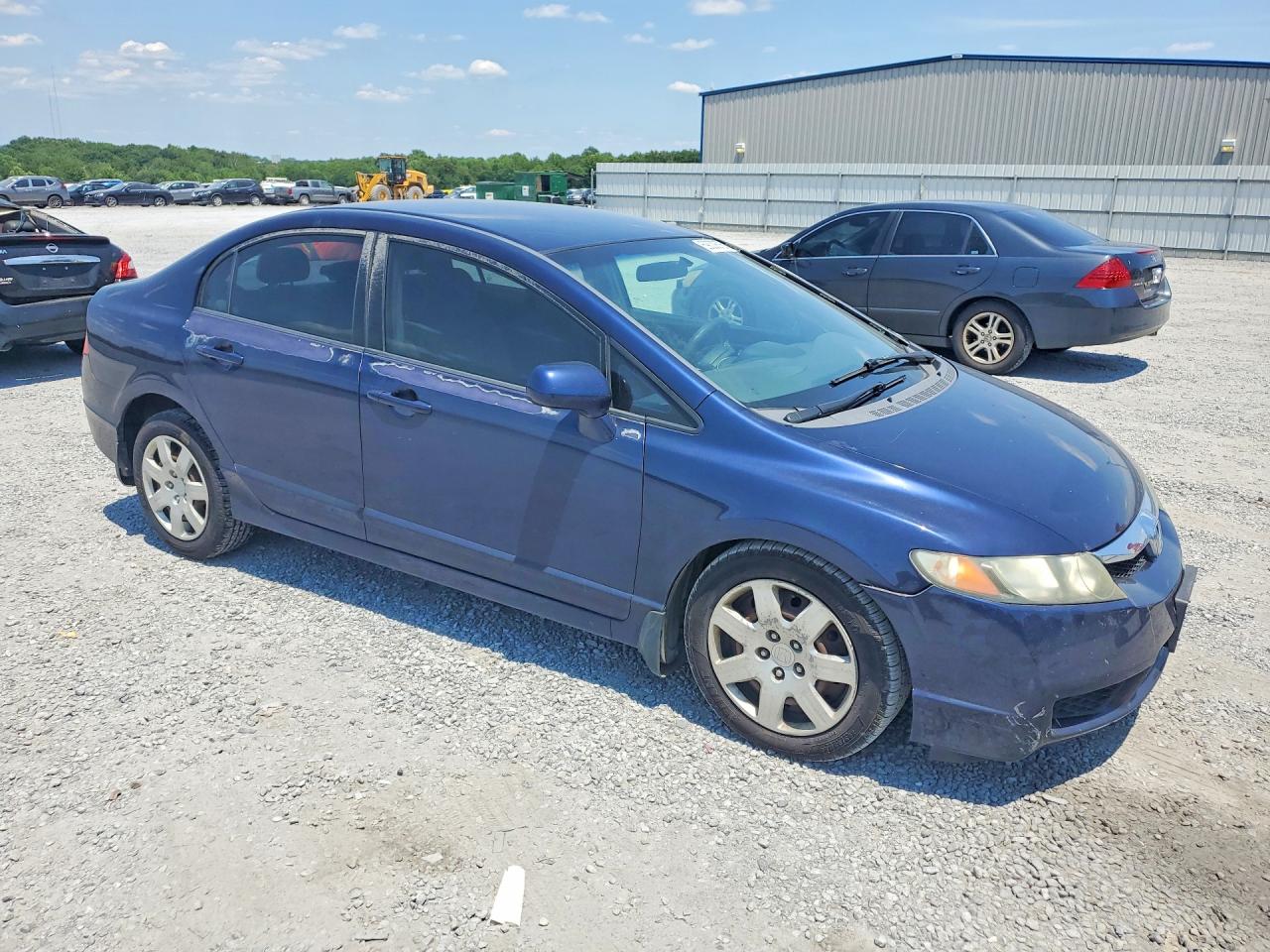 2009 Honda Civic Lx Blue vin: 2HGFA16589H533398