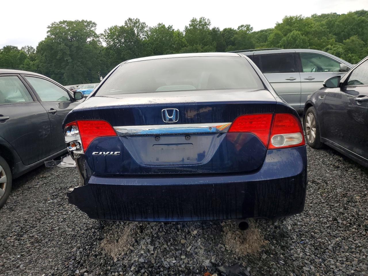 2009 Honda Civic Lx Blue vin: 2HGFA16589H533398