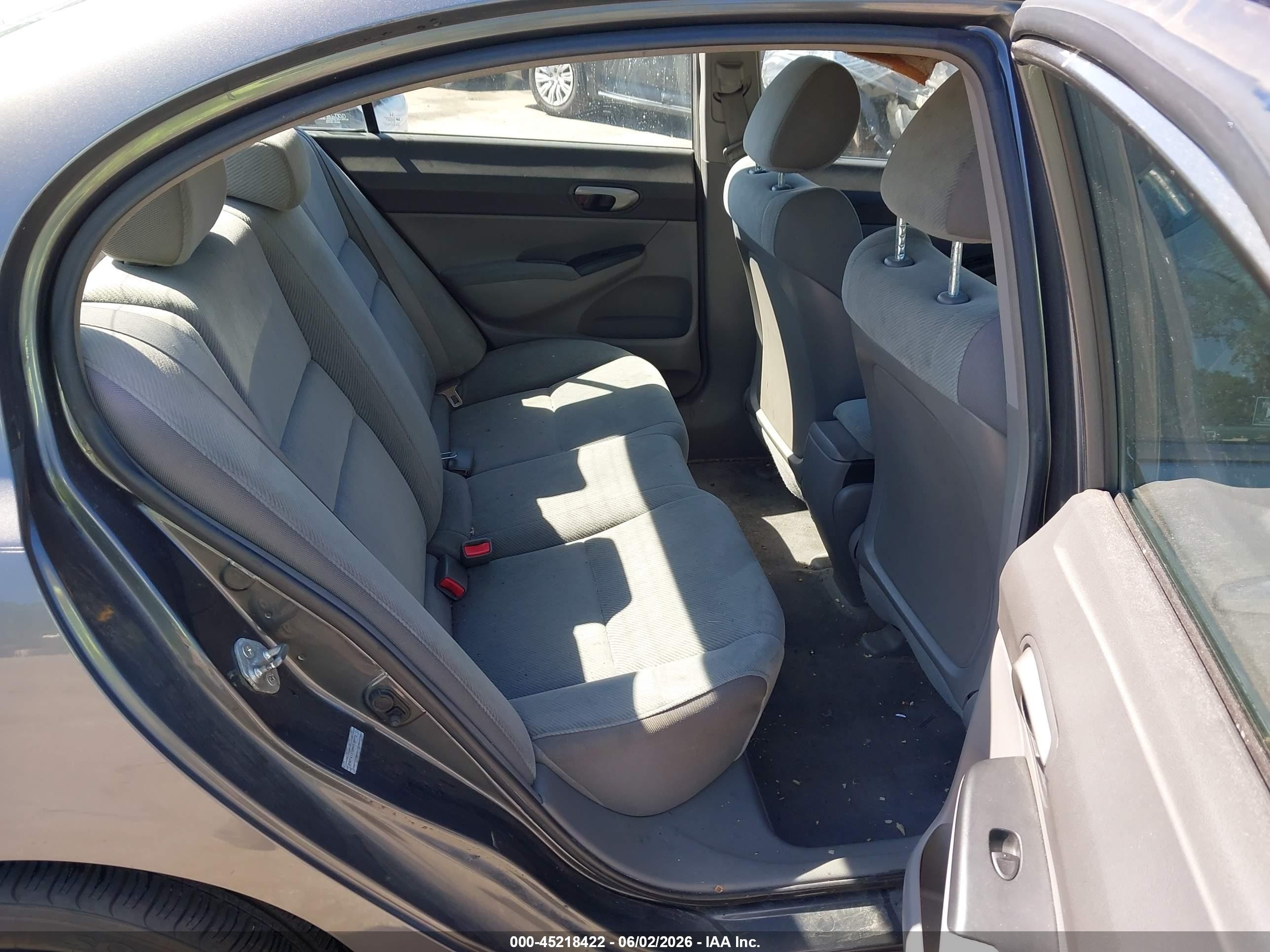 2009 Honda Civic Lx Gray vin: 2HGFA16589H538973
