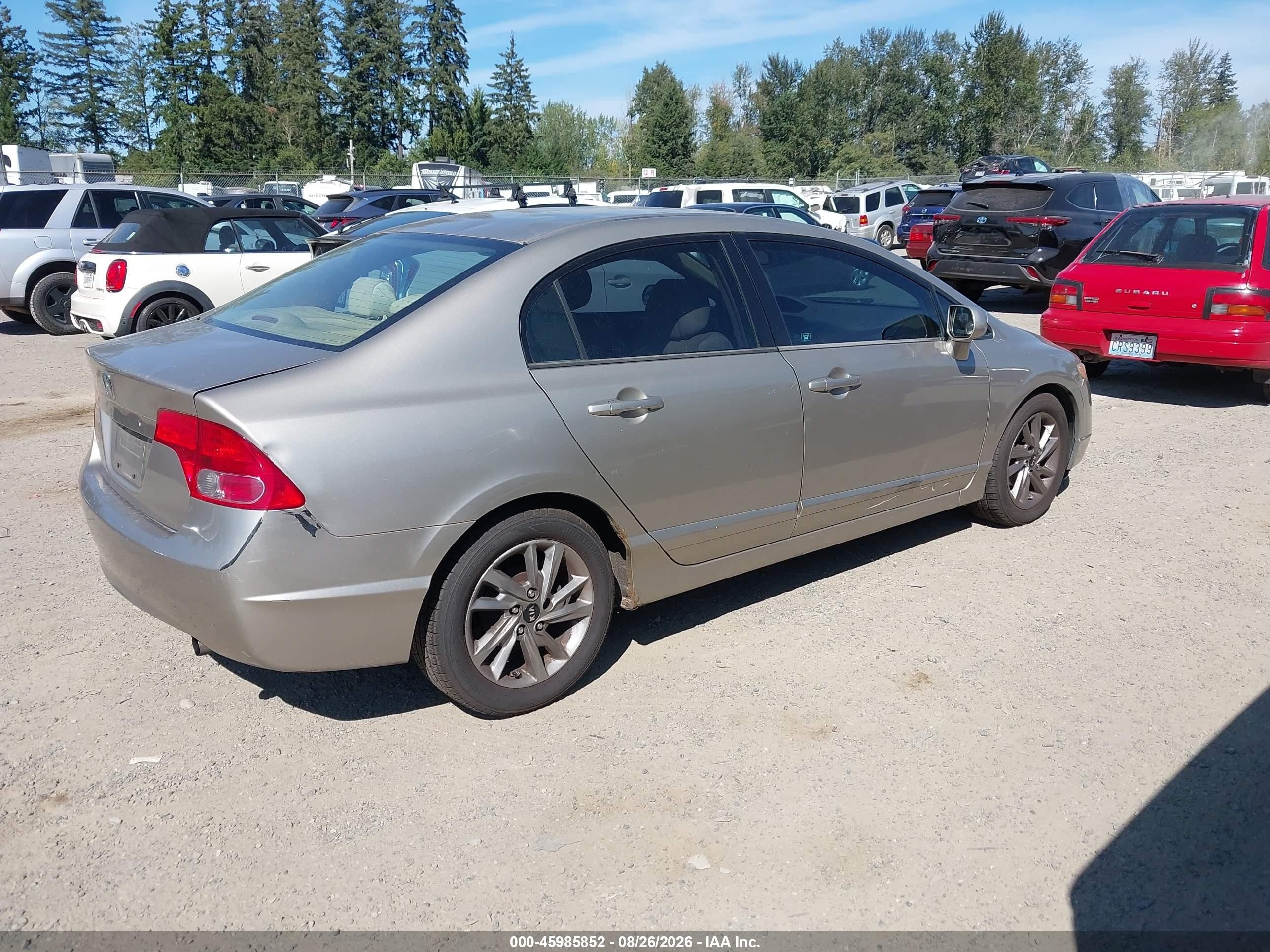2006 Honda Civic Lx Champagne vin: 2HGFA16596H520901