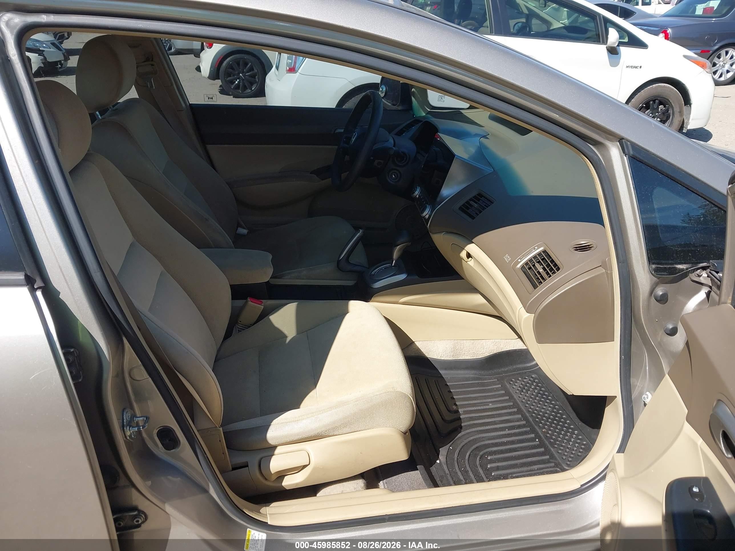 2006 Honda Civic Lx Champagne vin: 2HGFA16596H520901