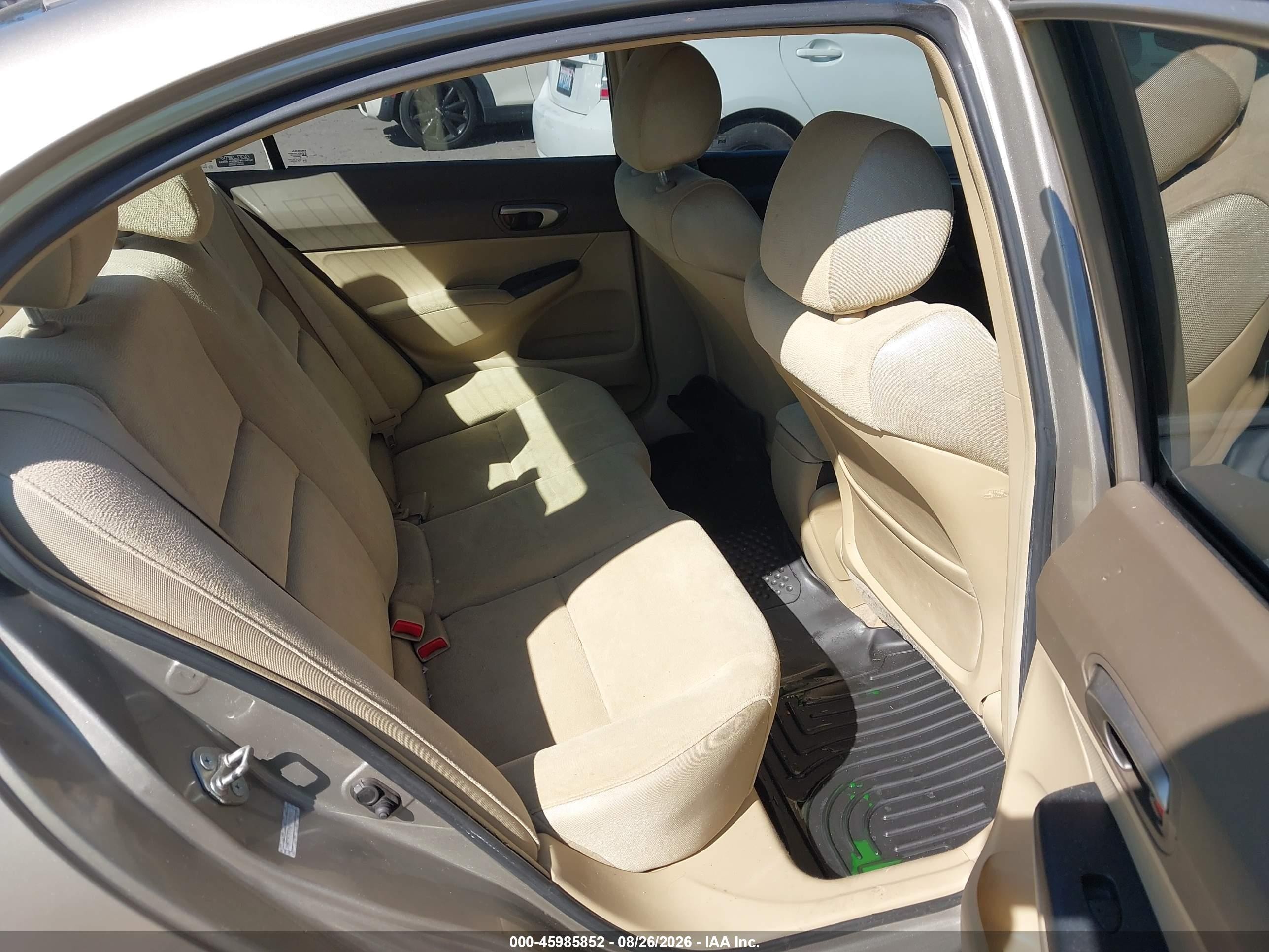 2006 Honda Civic Lx Champagne vin: 2HGFA16596H520901