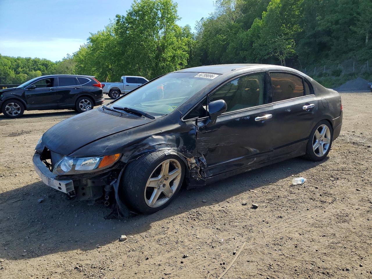 2006 Honda Civic Lx Black vin: 2HGFA16596H527251