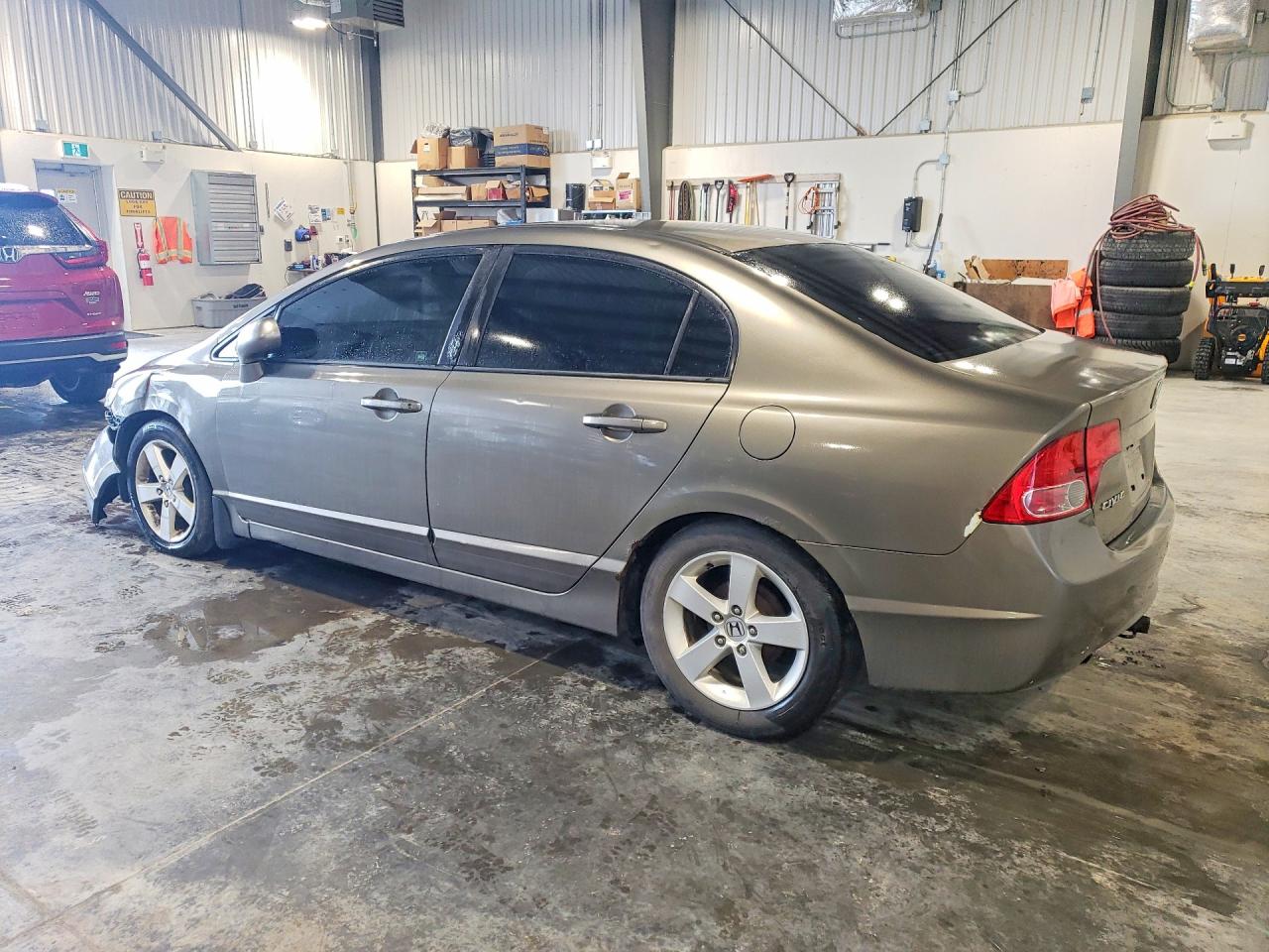 2007 Honda Civic Lx Gray vin: 2HGFA16597H106907