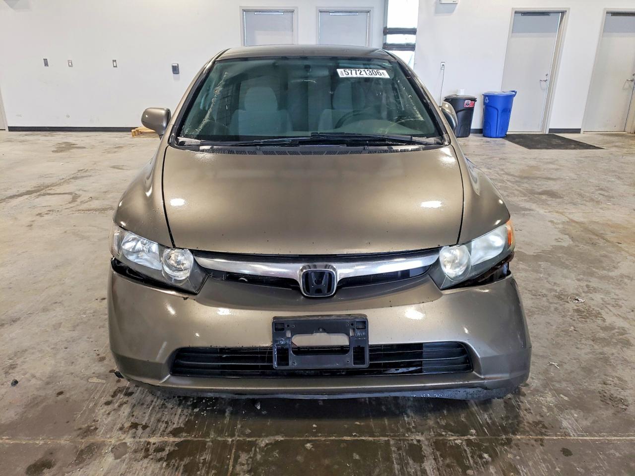 2007 Honda Civic Lx Gray vin: 2HGFA16597H106907