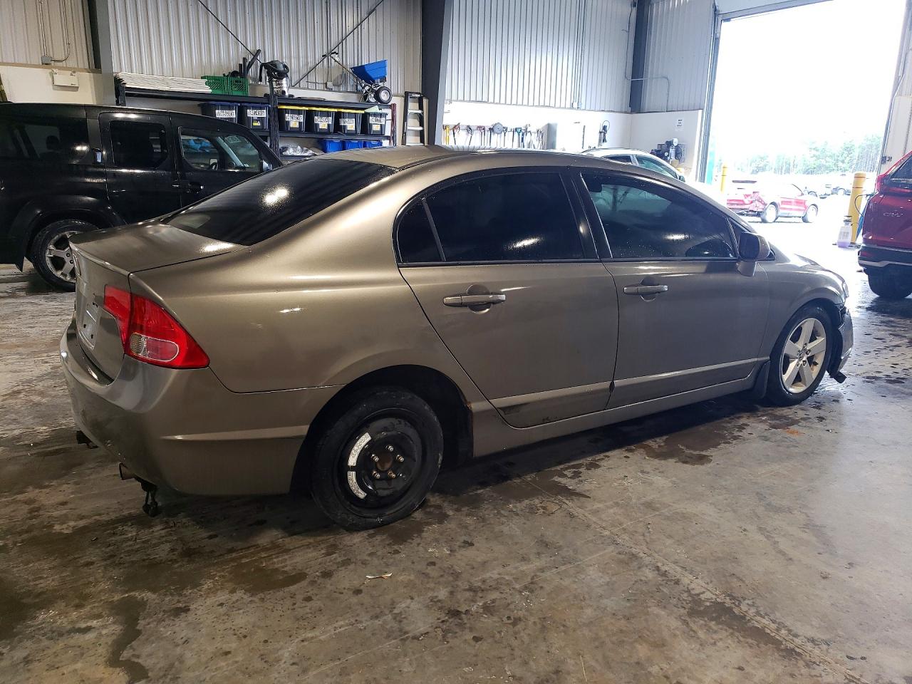 2007 Honda Civic Lx Gray vin: 2HGFA16597H106907