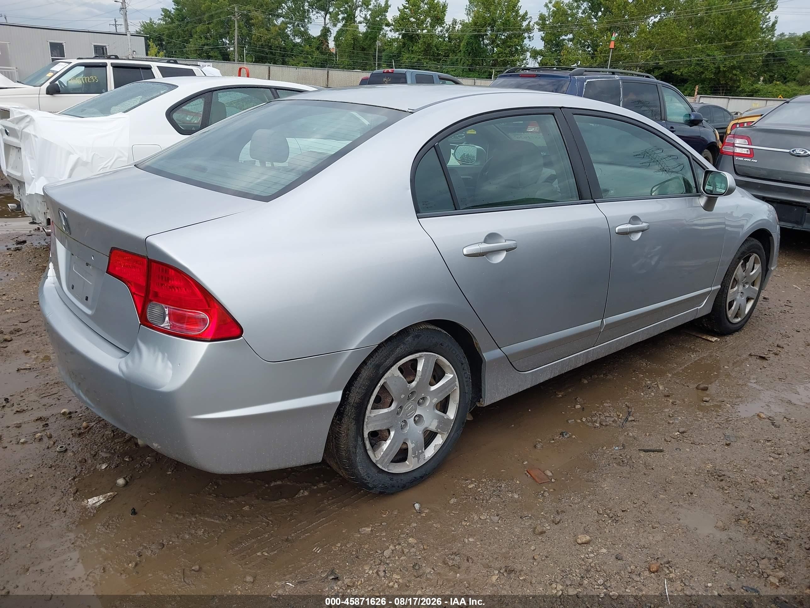 2007 Honda Civic Lx Silver vin: 2HGFA16597H309649