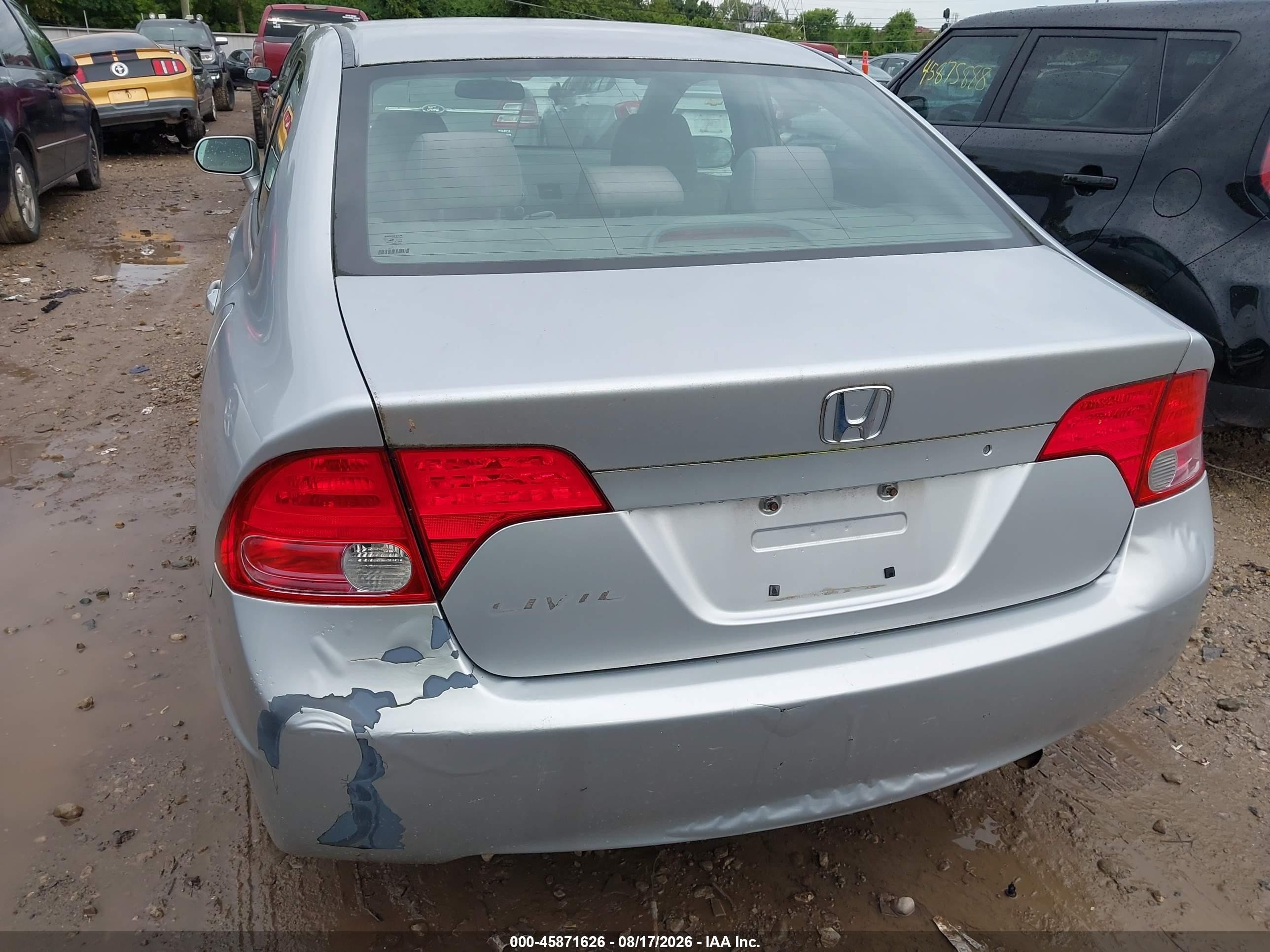 2007 Honda Civic Lx Silver vin: 2HGFA16597H309649