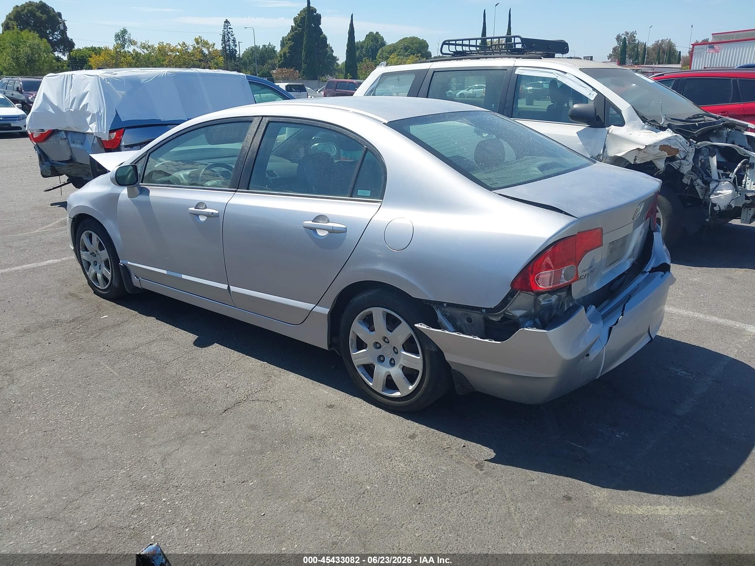 2007 Honda Civic Lx Silver vin: 2HGFA16597H313992