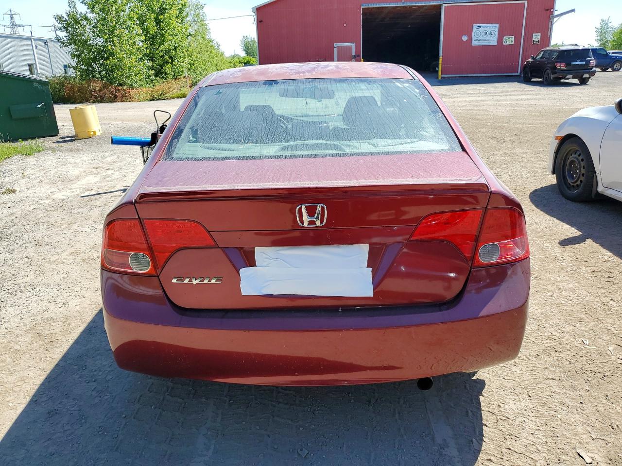 2008 Honda Civic Lx Burgundy vin: 2HGFA16598H006078