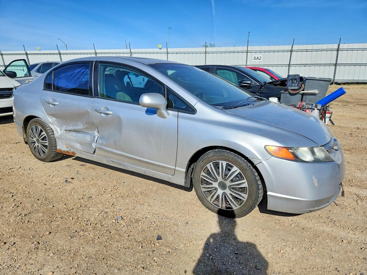 2008 Honda Civic Lx Серебряный vin: 2HGFA16598H019624