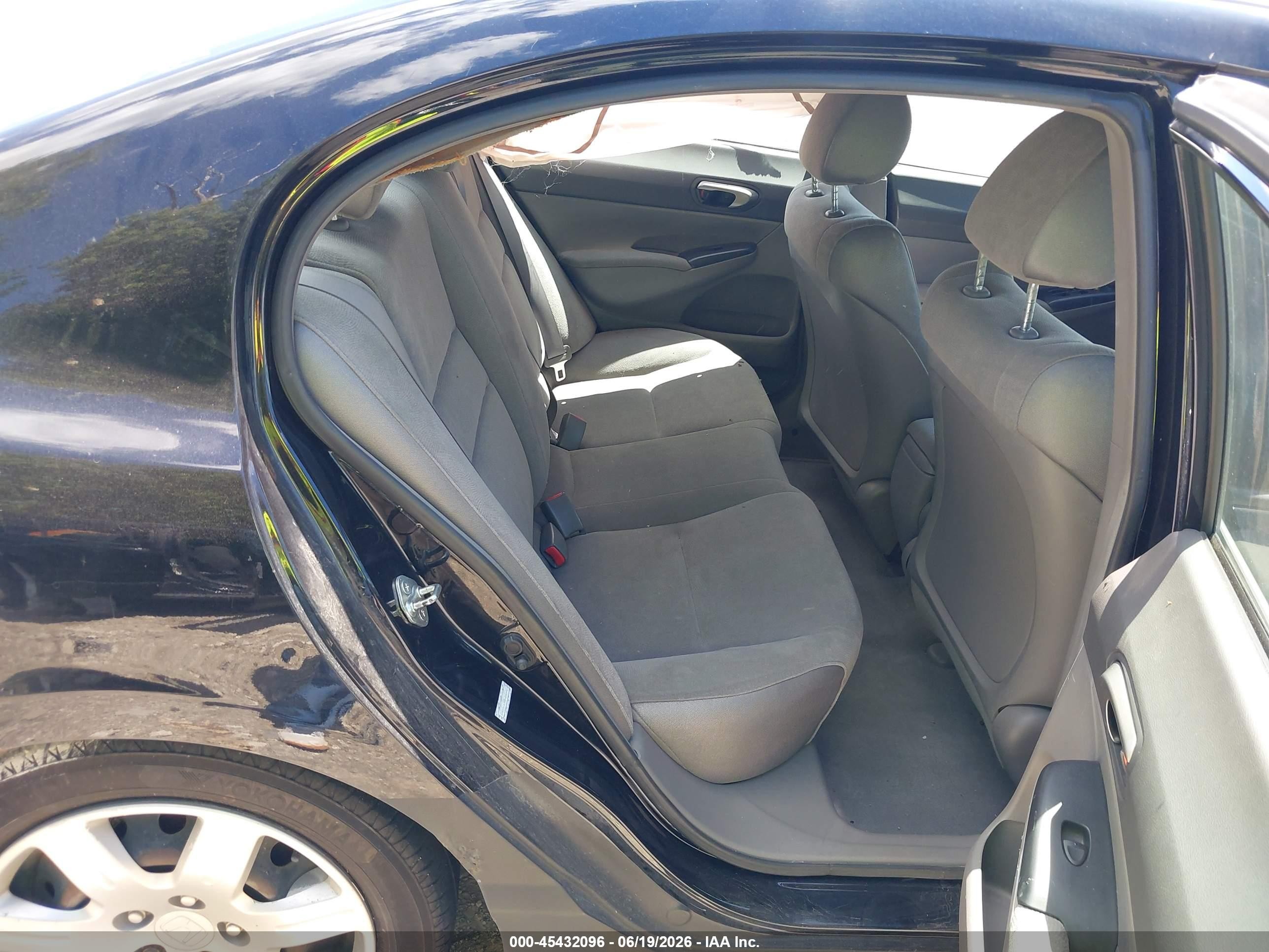 2008 Honda Civic Lx Черный vin: 2HGFA16598H301598