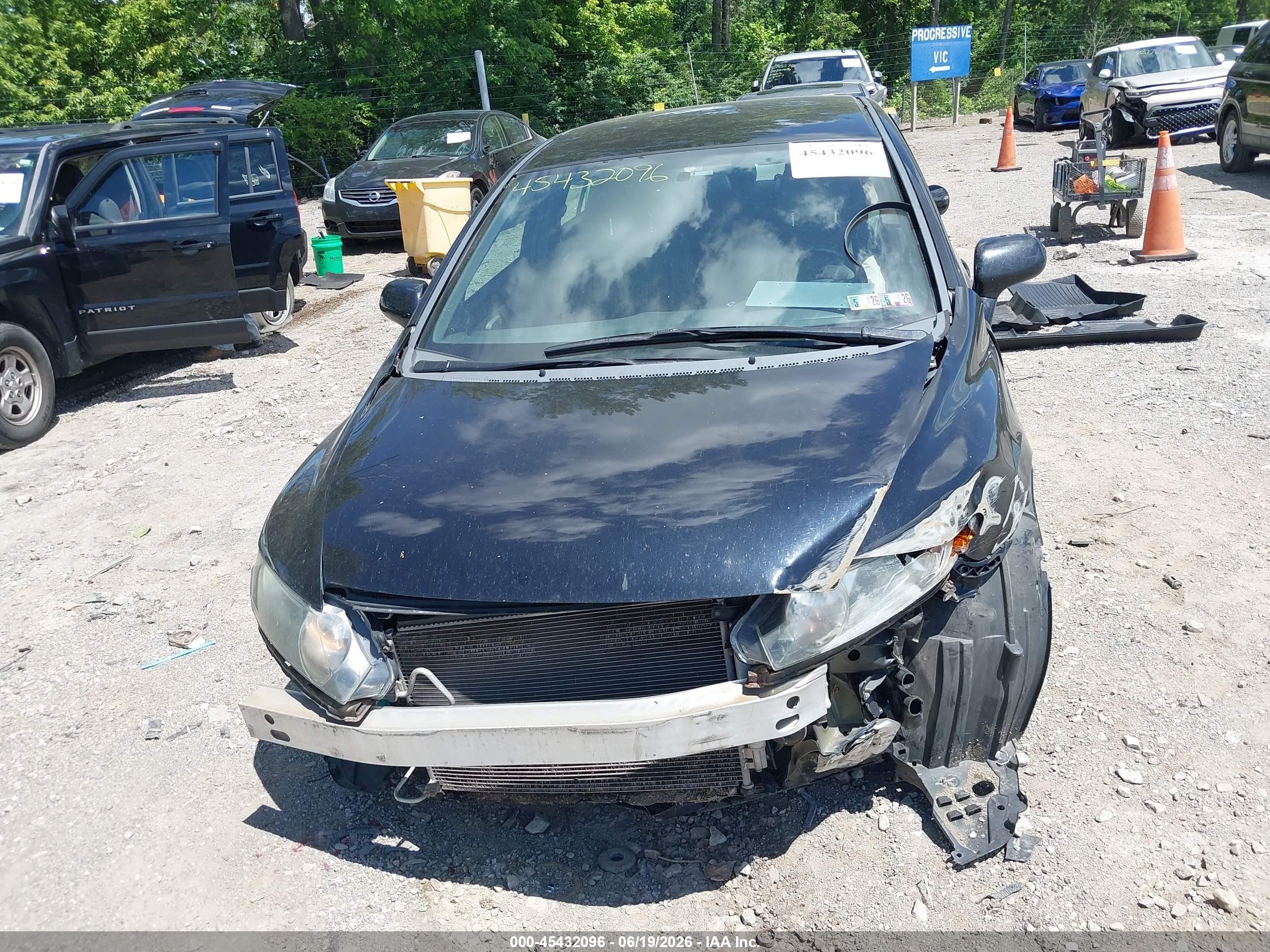 2008 Honda Civic Lx Черный vin: 2HGFA16598H301598